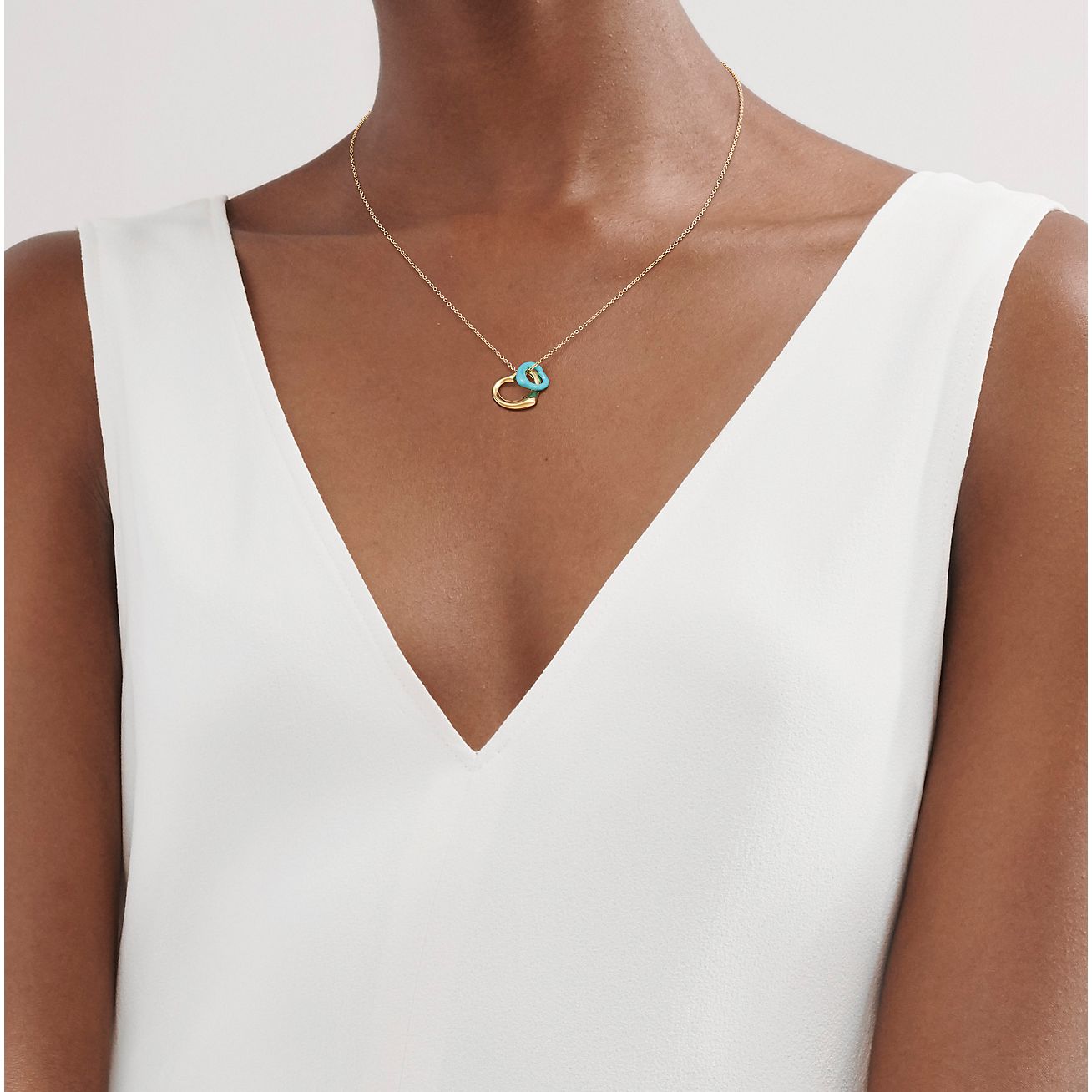 turquoise heart necklace tiffany
