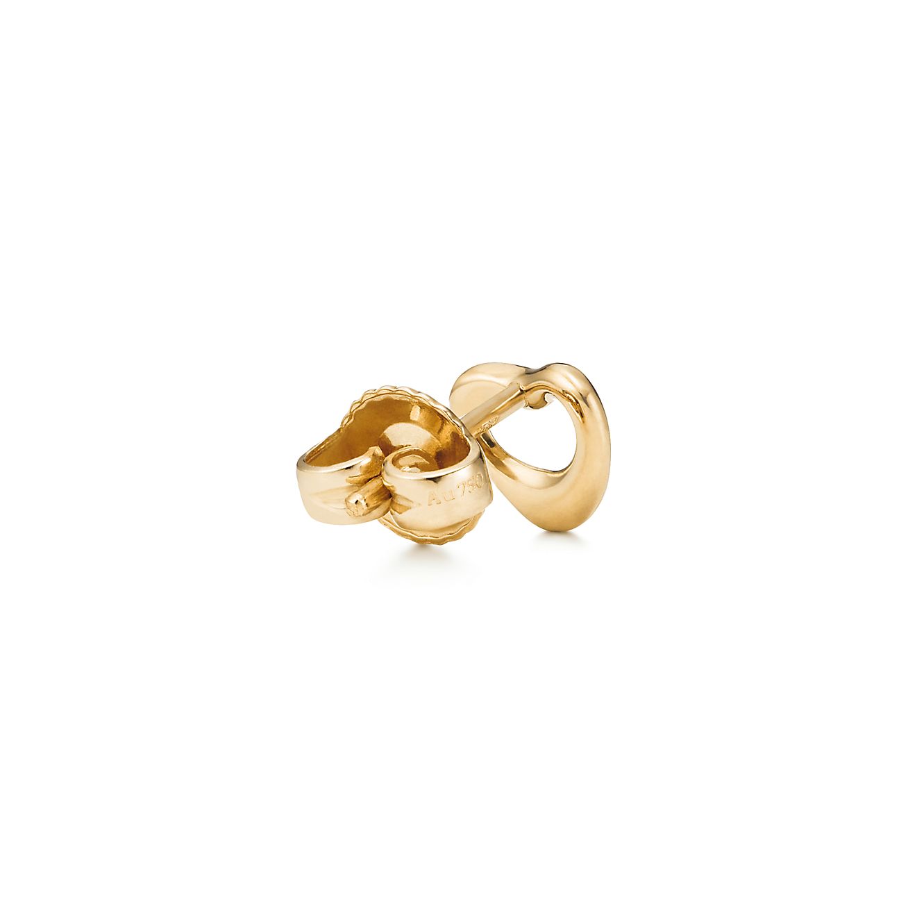 tiffany open heart earrings gold