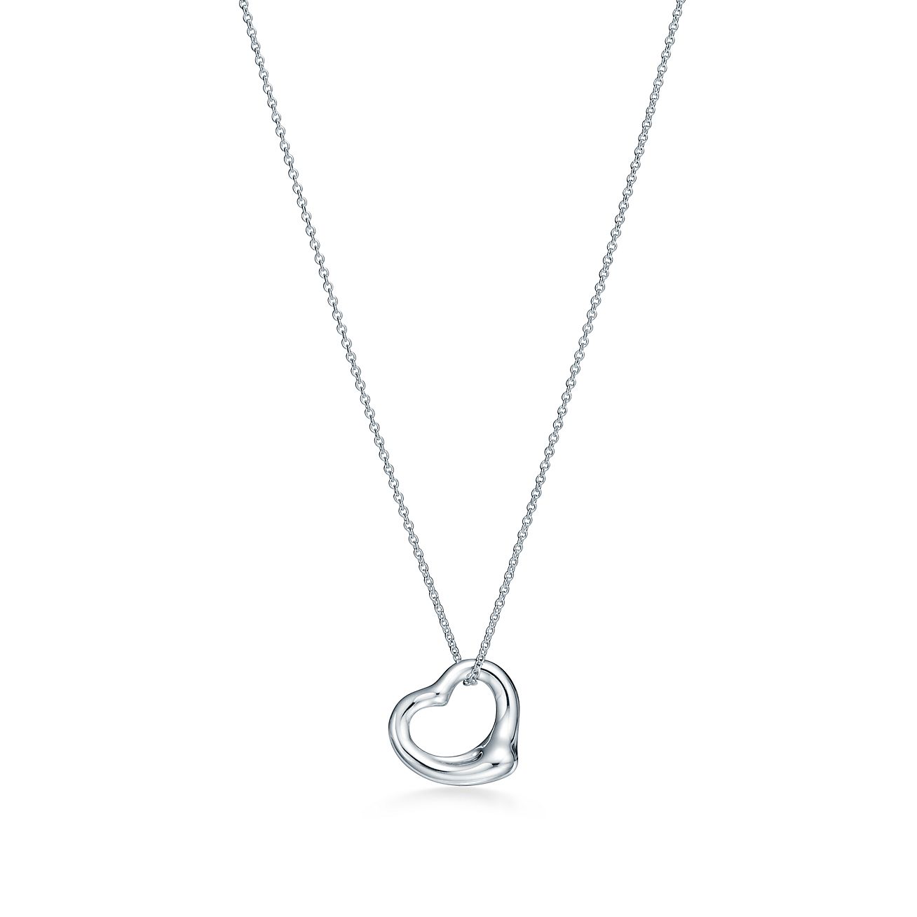 Elsa Peretti Open Heart Anhanger Sterlingsilber In Weiteren Grossen Erhaltlich Tiffany Co