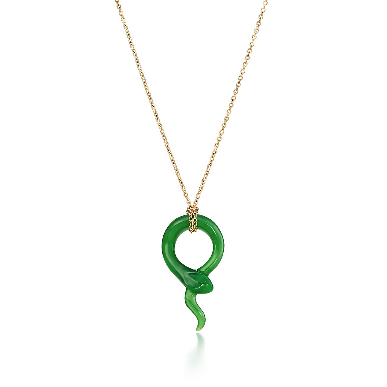 Elsa Peretti® Snake pendant in 18k gold 