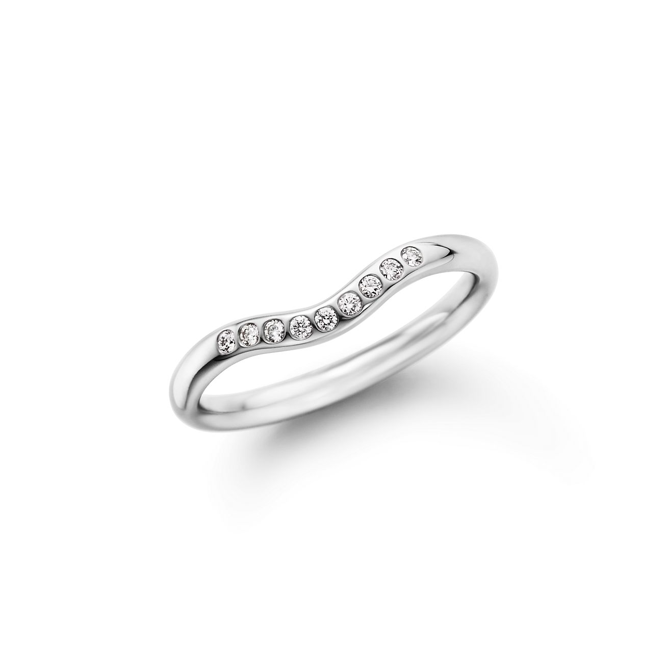 Tiffany curved wedding band discount