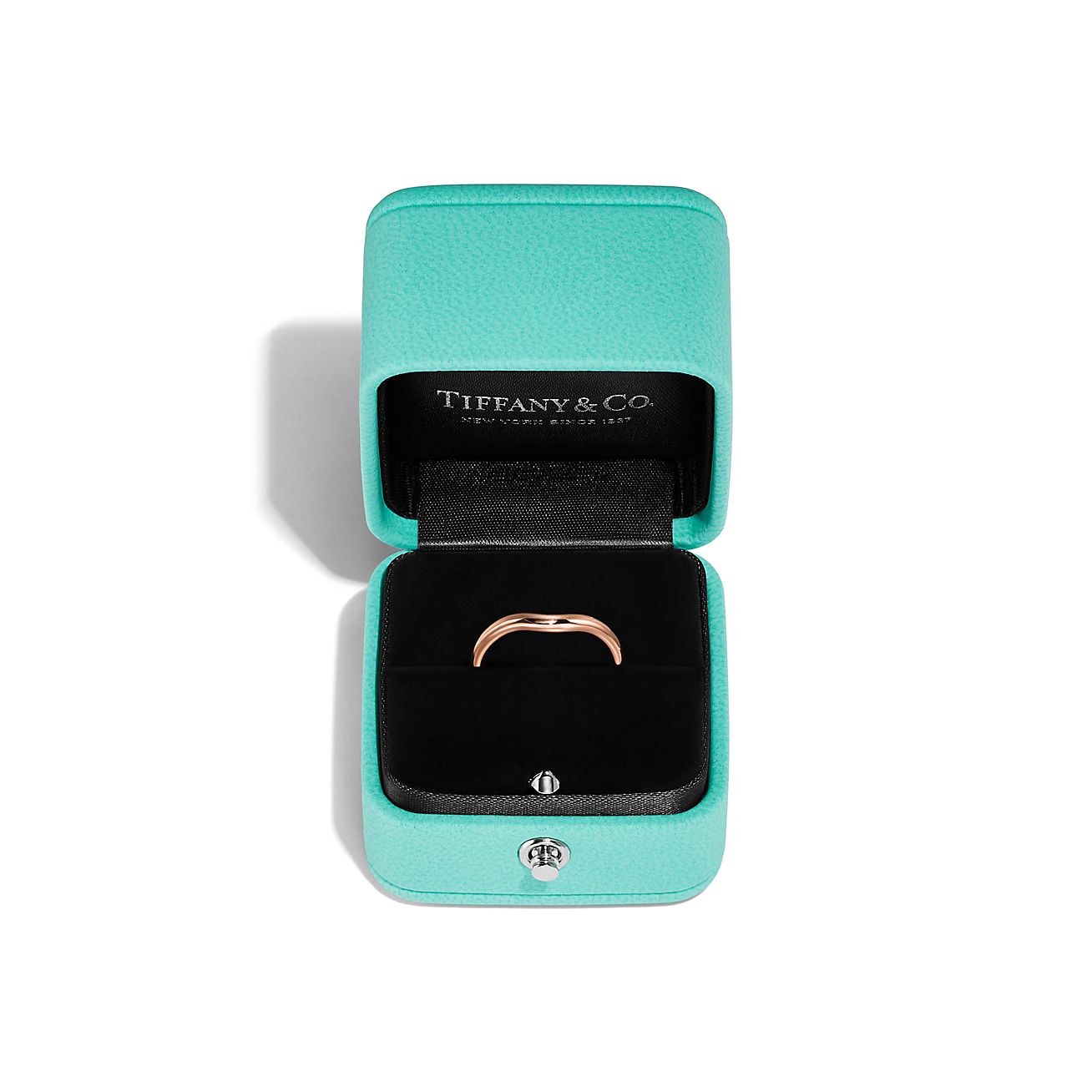 Elsa Peretti® wedding band ring in 18k rose gold, 2 mm wide