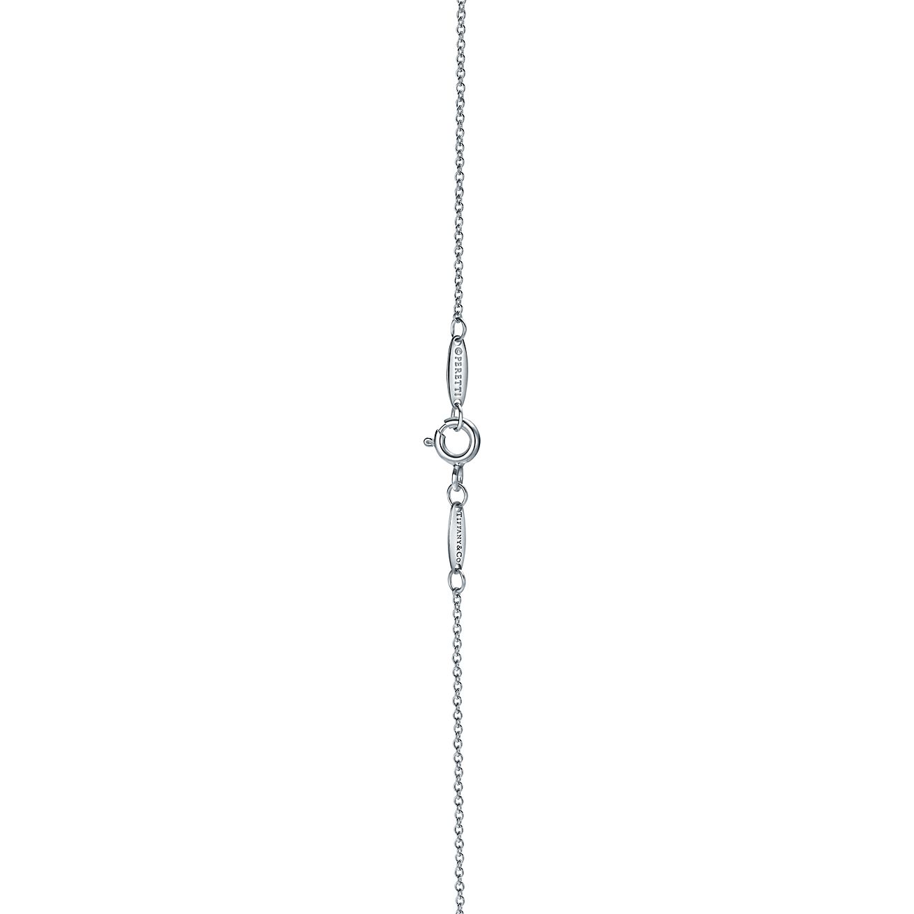 Used B/Standard] TIFFANY&Co. Tiffany Crown of Heart 1P Diamond Silver  925 Women's Necklace 20419903