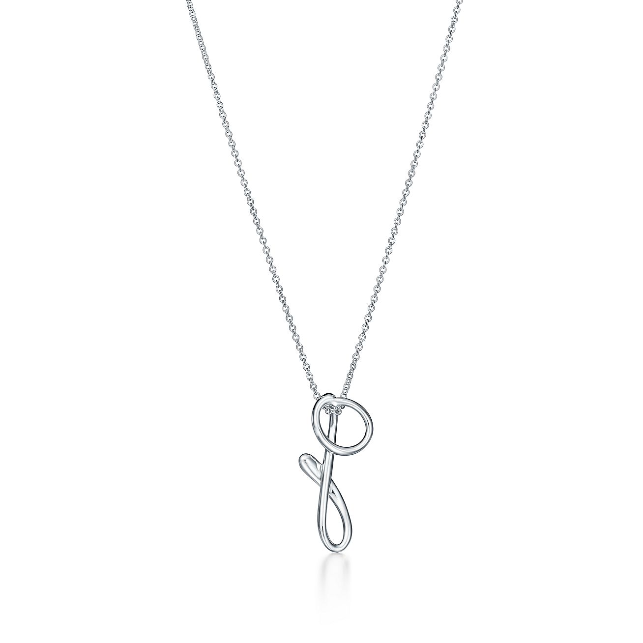 tiffany letter g necklace