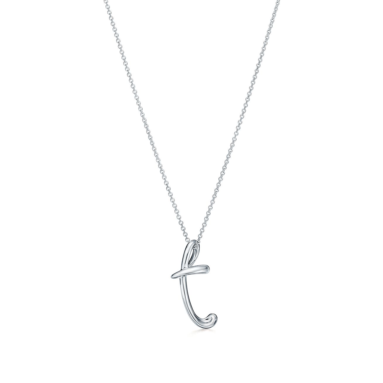 KIKICHIC | NYC | Initial Letter T Necklace Sterling Silver in 18k Gold,  Rose Gold and Silver