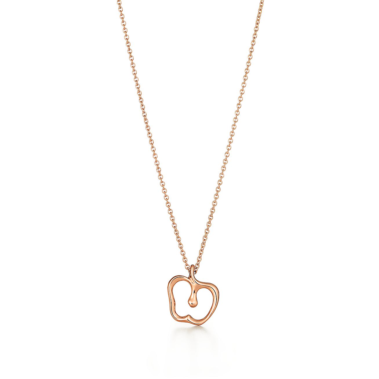 Elsa Peretti® Apple pendant in 18k rose gold. | Tiffany & Co.