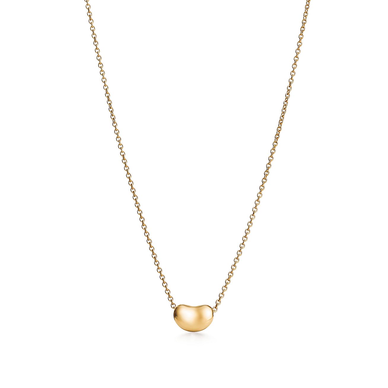 Elsa Peretti® Bean® design Pendant in Yellow Gold, 6.5 mm