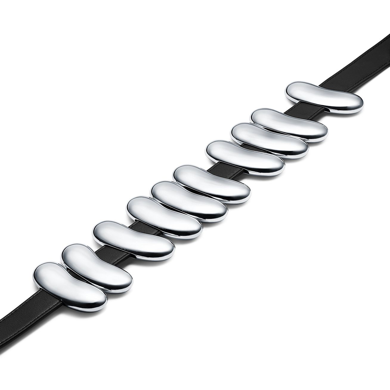 (New)直営店 Tiffany & Co. Elsa Perettiビーンデザインベルト Elsa Peretti® Bean® design Belt in Sterling Silver and