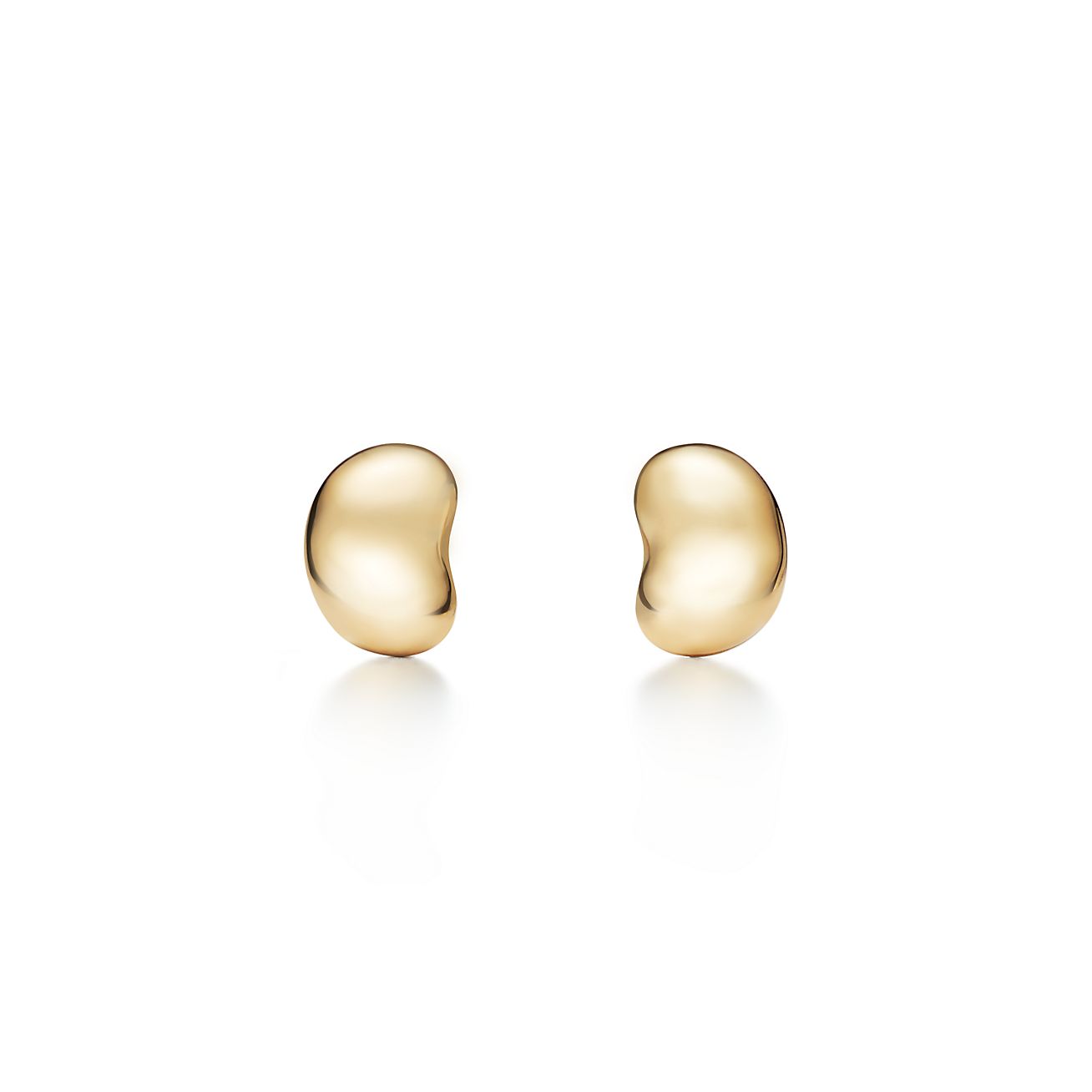 tiffany gold bean earrings