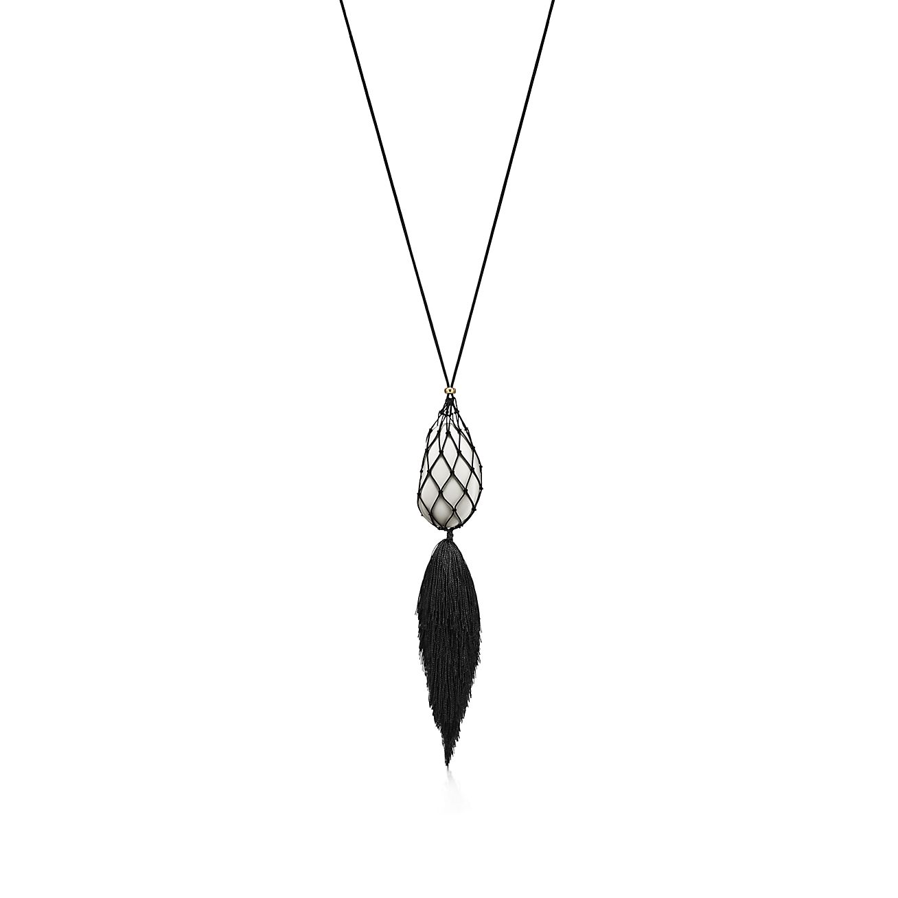 Elsa Peretti™ Bean design Necklace of White Finish over Sterling 