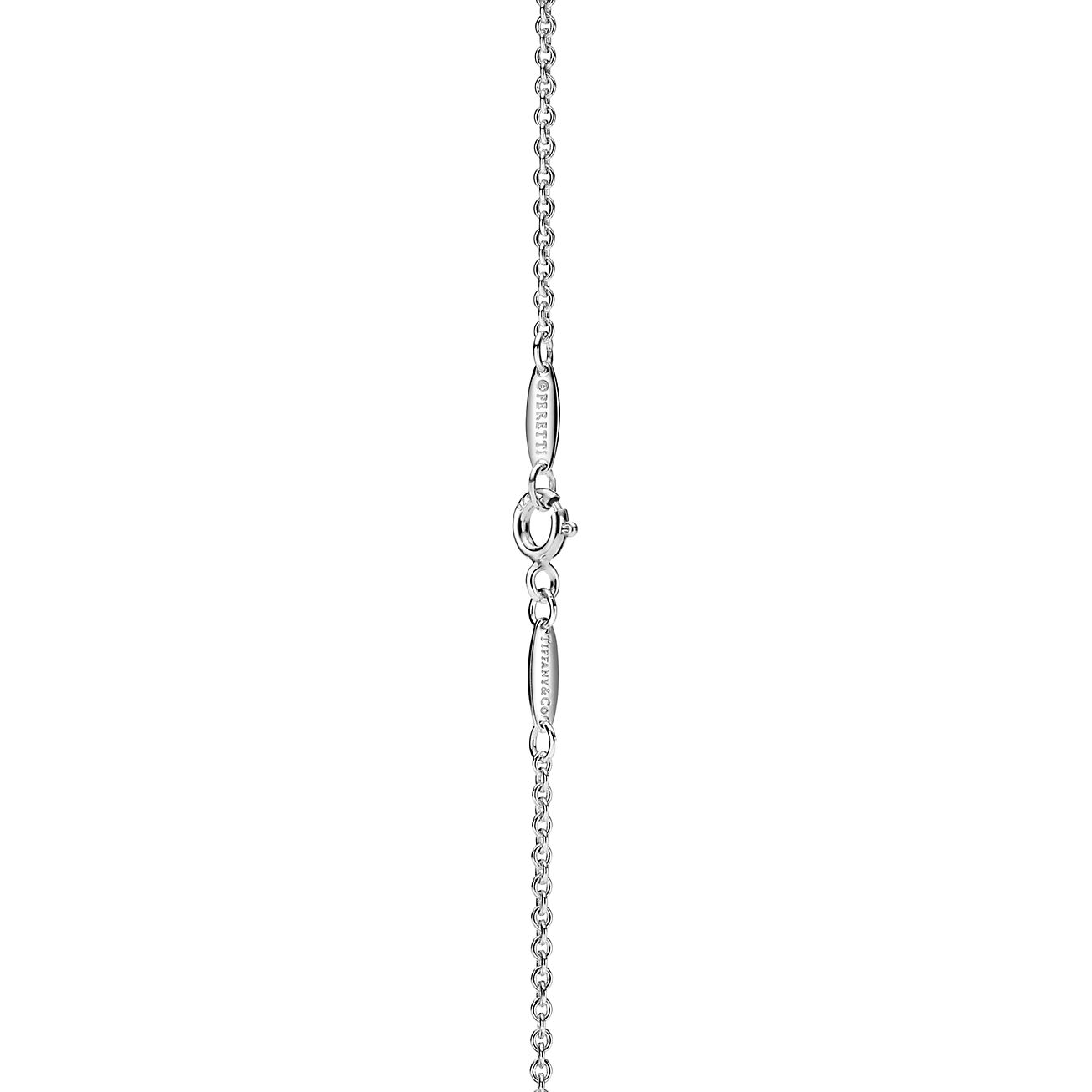 Elsa Peretti® Bean Design pendant in sterling silver. | Tiffany & Co.