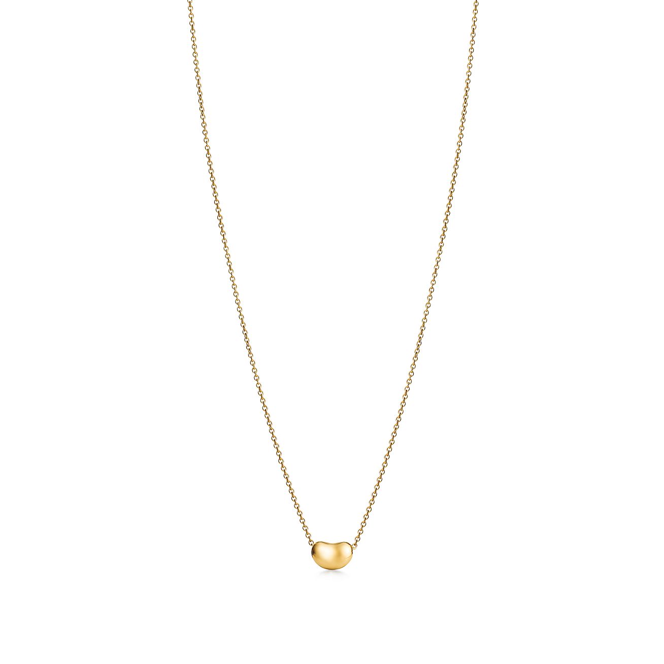 Elsa Peretti® Bean Design pendant in 18k gold. | Tiffany & Co