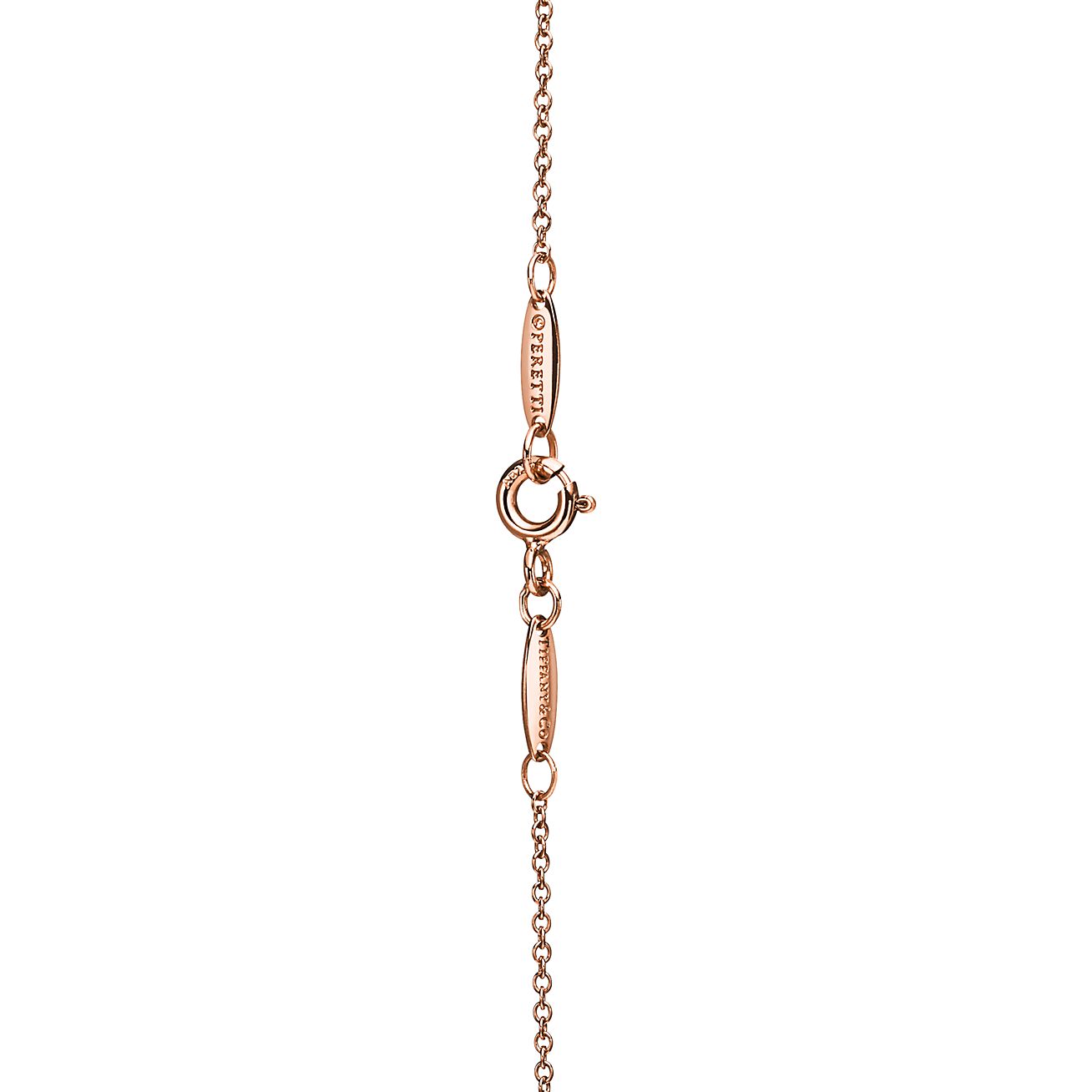 Elsa Peretti® Bean® design Pendant in Rose Gold, 18 mm | Tiffany & Co.