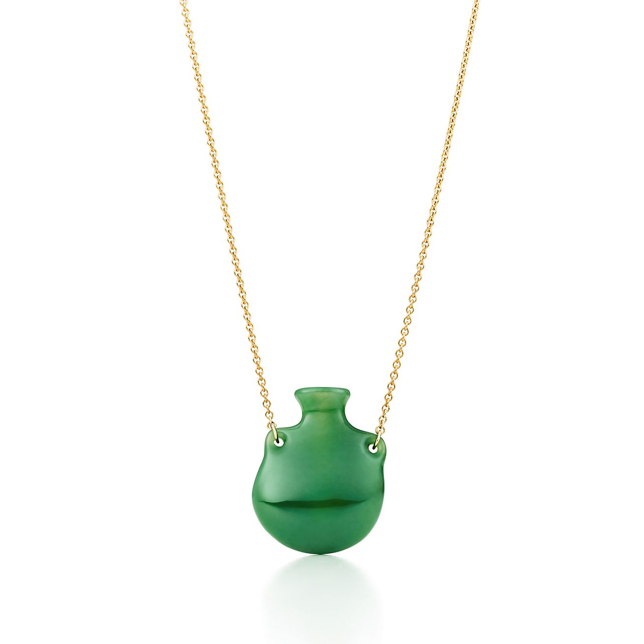 Elsa Peretti® Bottle green jade pendant 