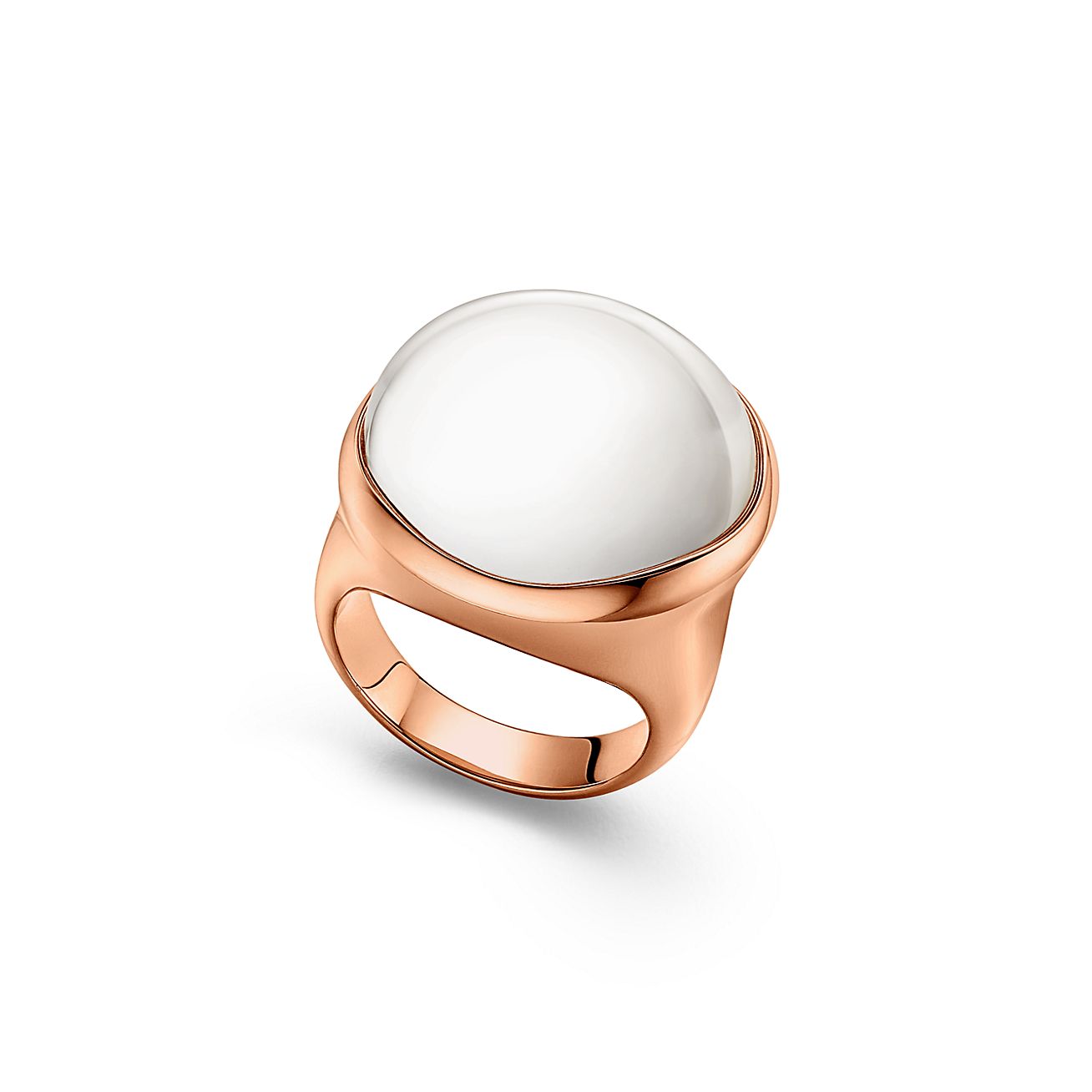 [Tiffany] Elsa Peretti ロッククリスタル カボションリング Elsa Peretti® Cabochon ring in sterling silver with rock
