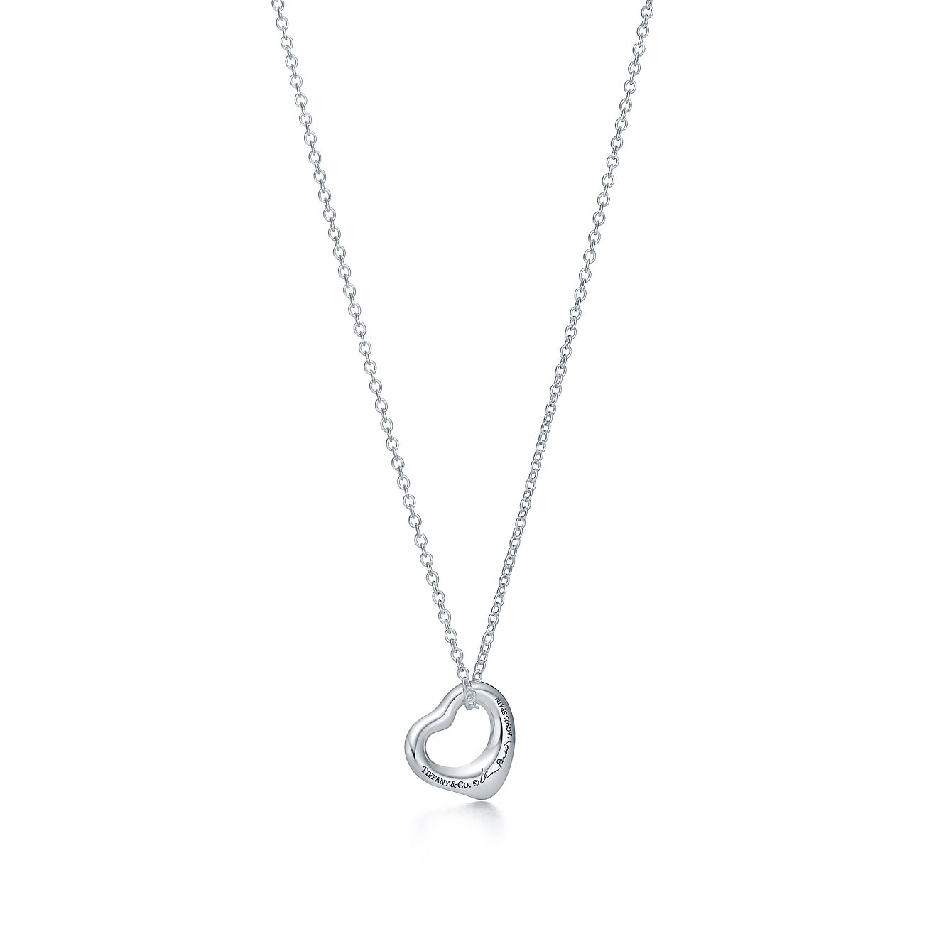 Elsa Peretti® Open Heart pendant in sterling silver. More sizes available. - Alternate shot 1 - Alternate shot 2