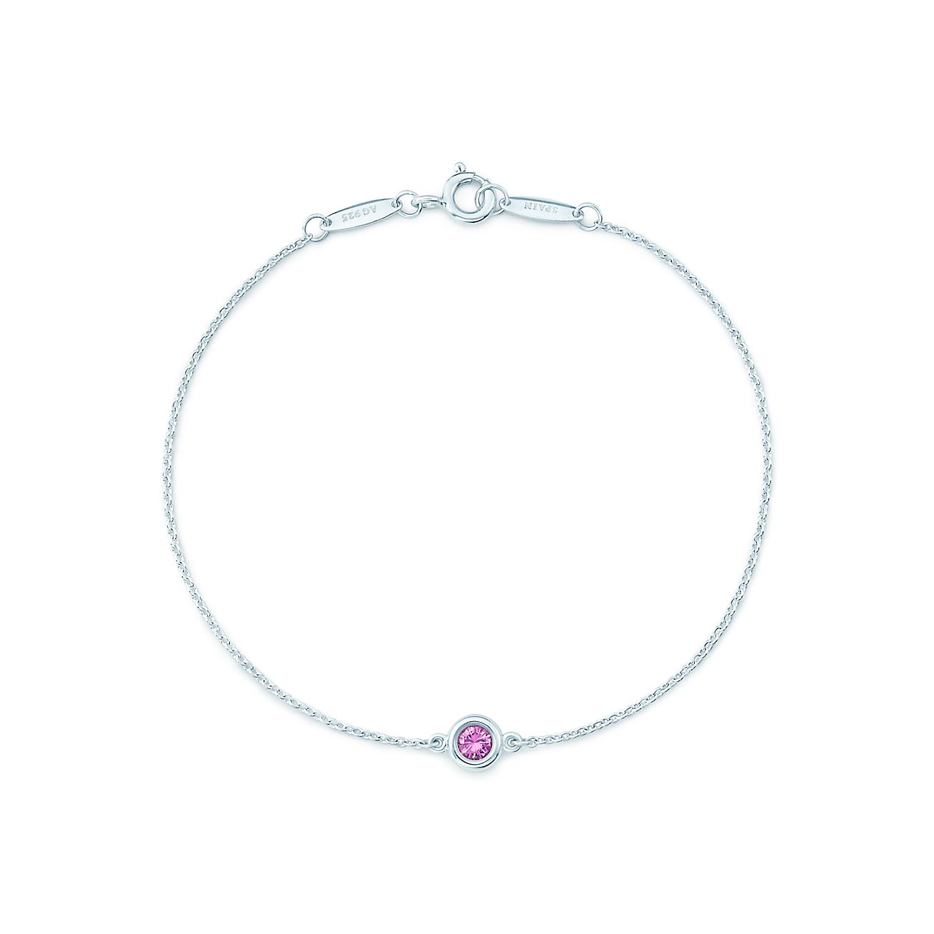 tiffany pink sapphire bracelet