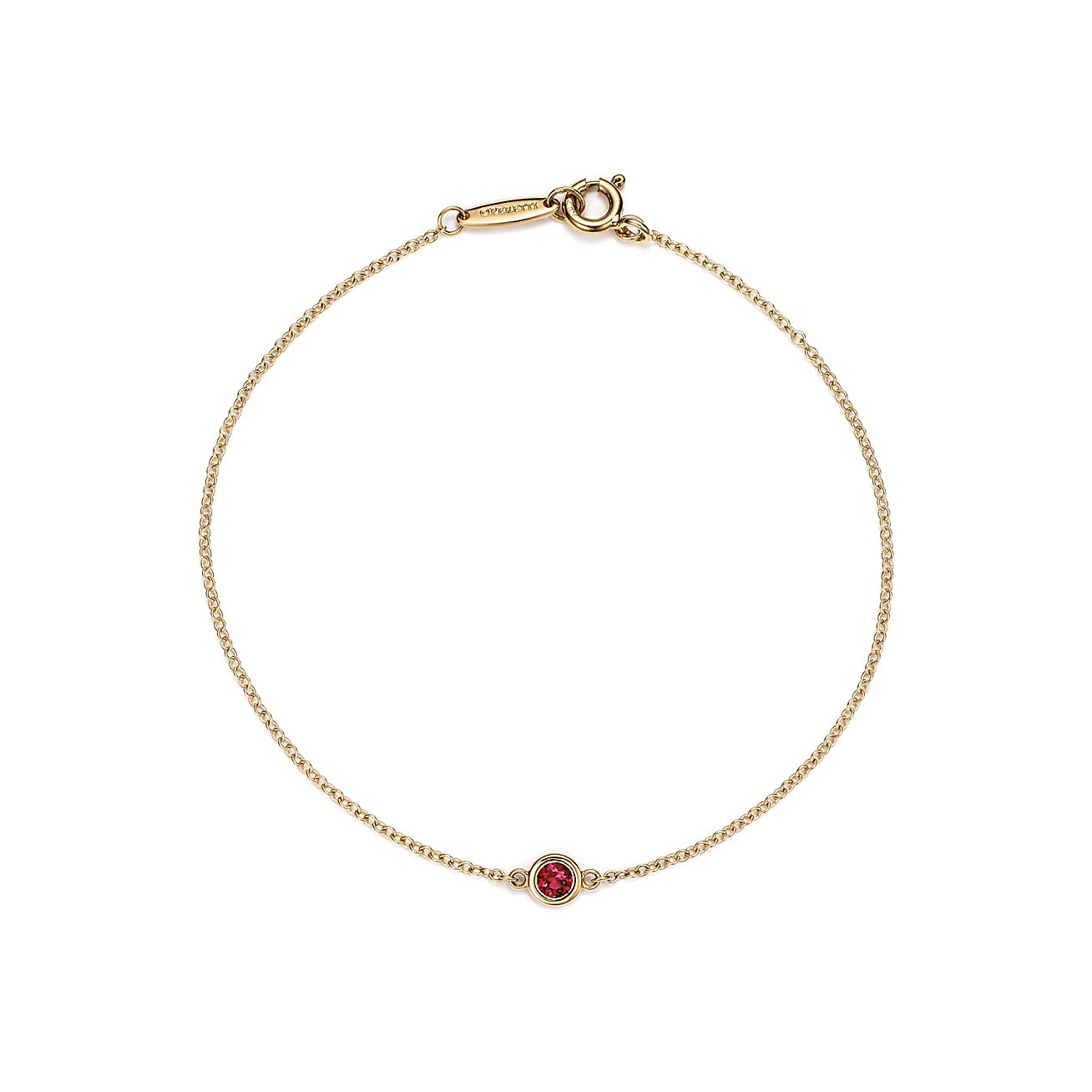 Elsa Peretti®Color by the Yard Bracelet
in Yellow Gold with a Ruby