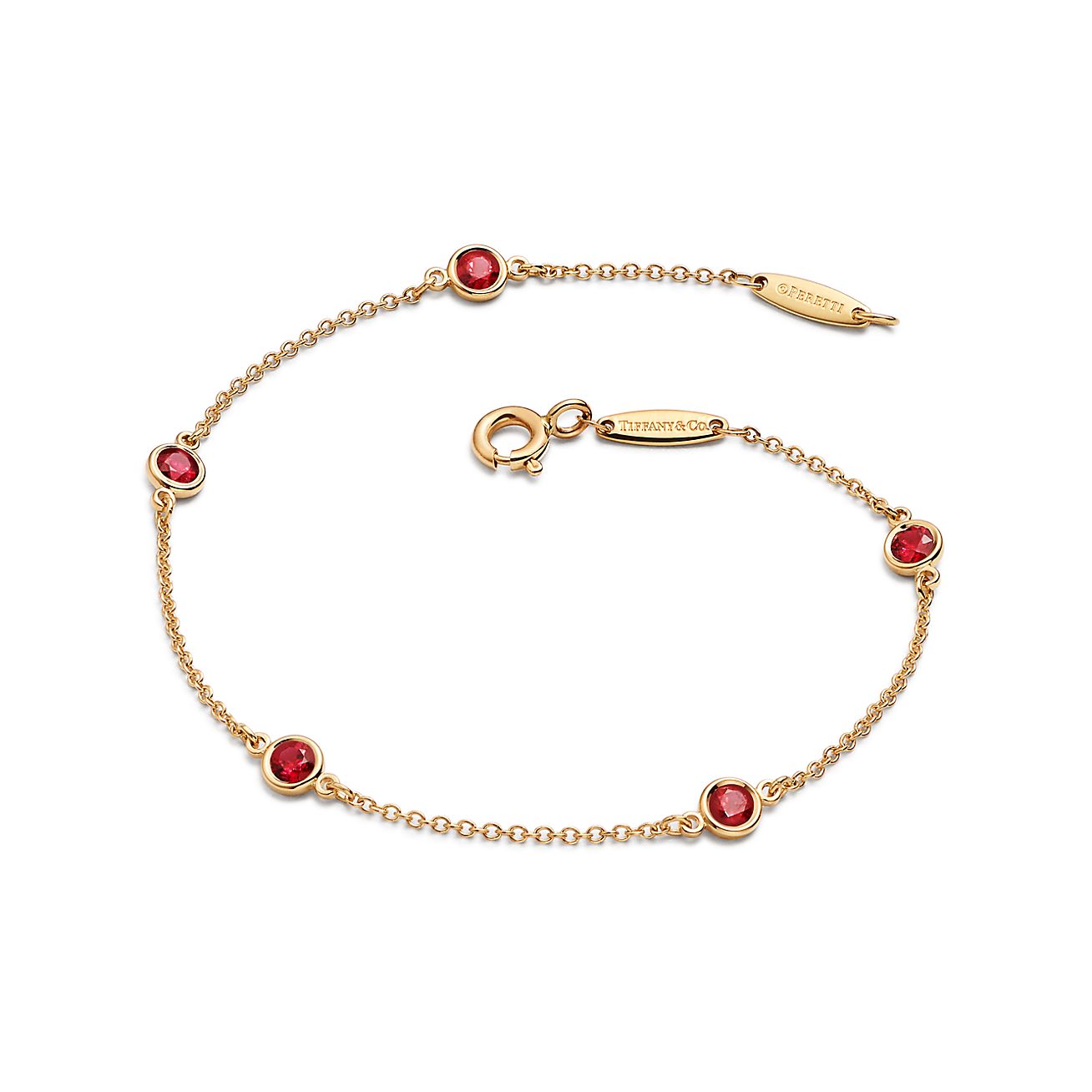 【Tiffany & Co】Elsa Peretti Color by the Yard Bracelet Elsa Peretti® Color by the Yard Black Jade Bracelet in