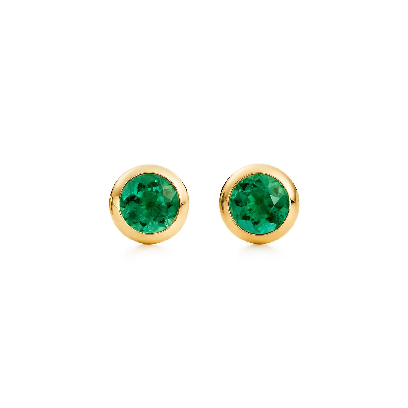 emerald stud earrings tiffany