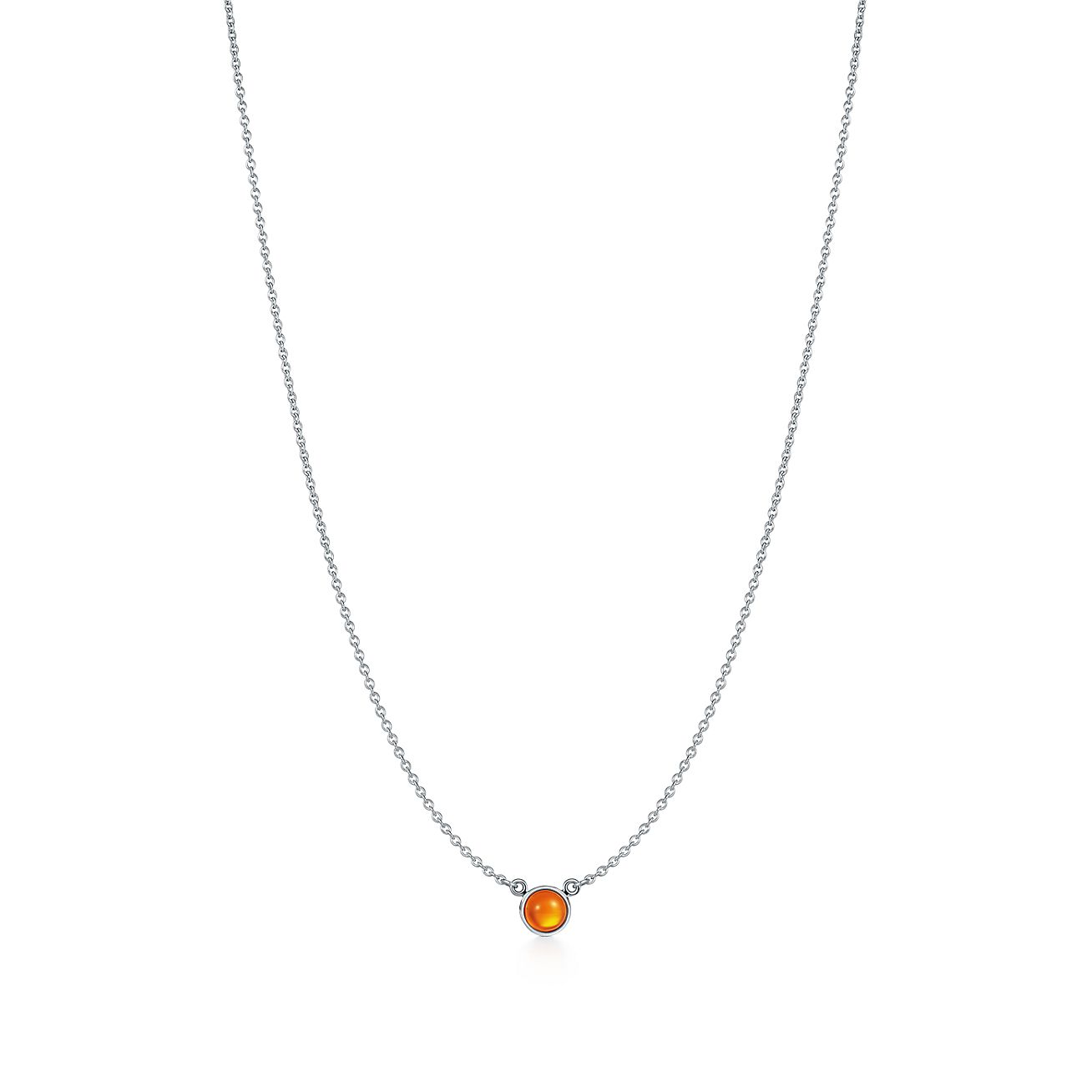 Elsa Peretti® Color by the Yard Orange Chalcedony Cabochon Pendant in ...