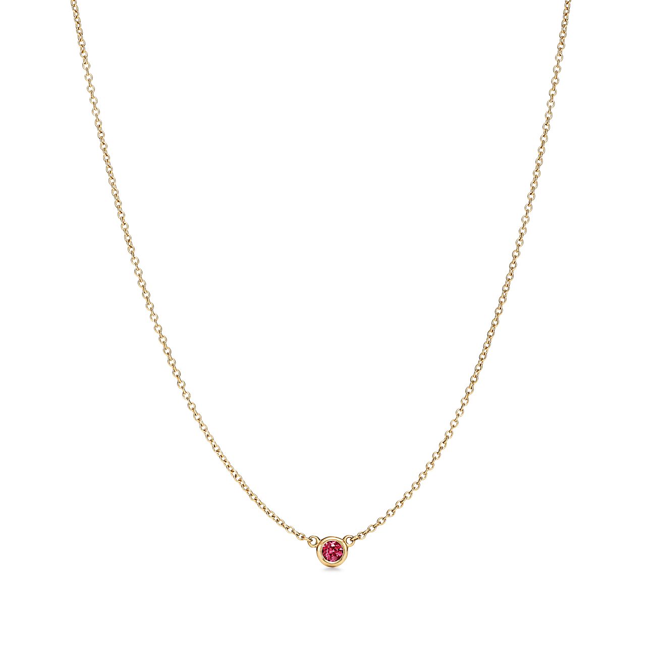 Color by the Yard pendant in 18k gold 