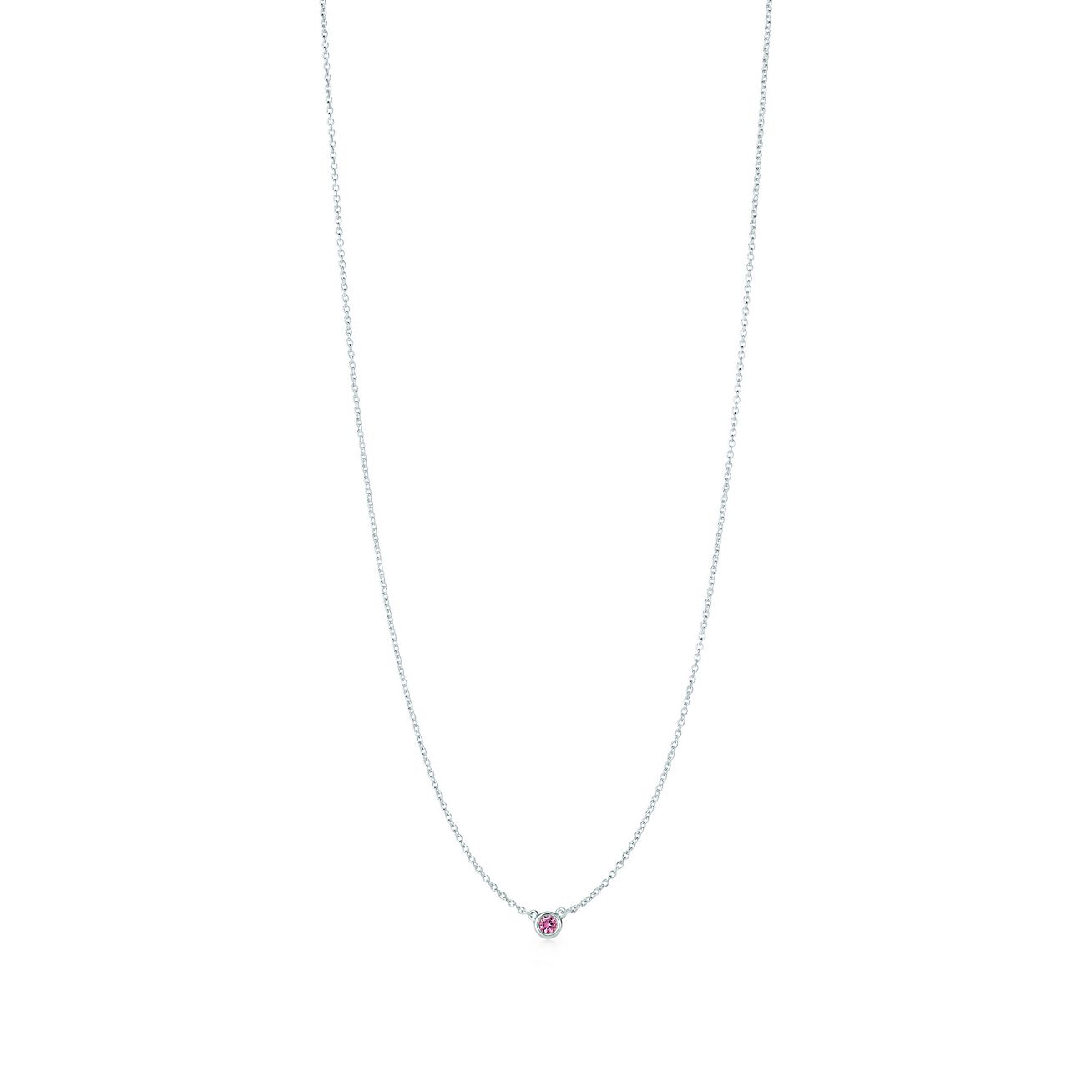 Pink Sapphire Necklace Gold