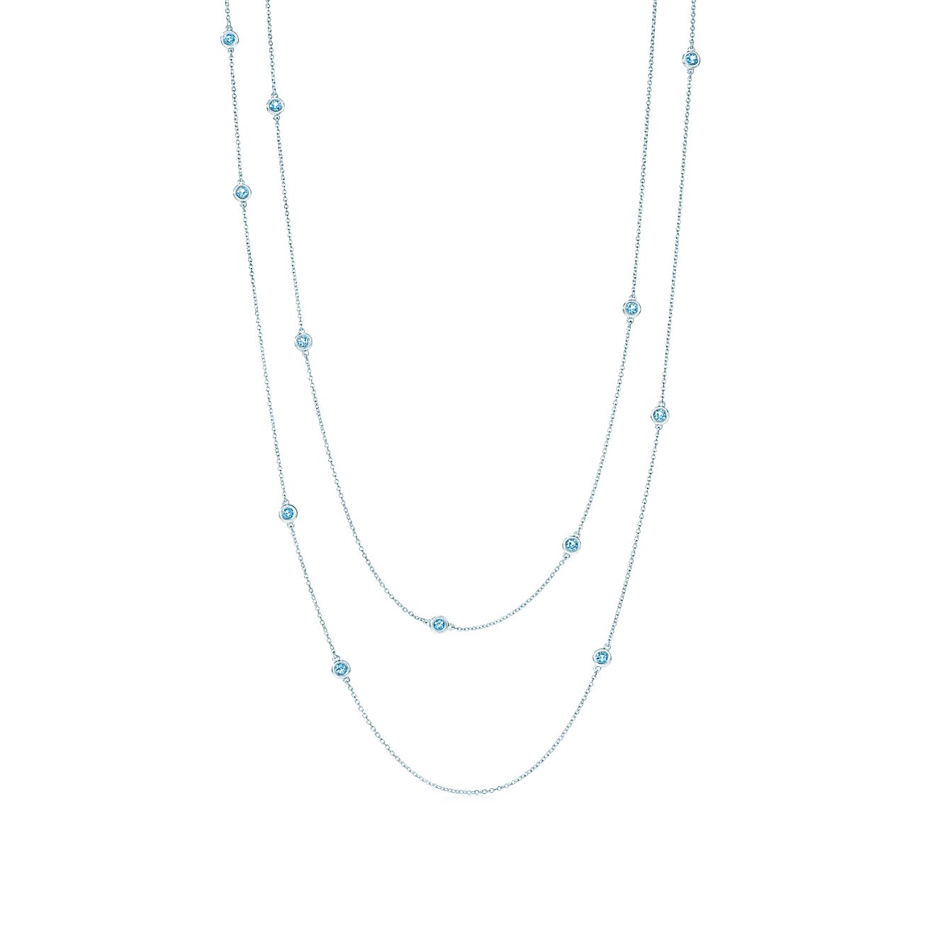 tiffany elsa peretti color by the yard necklace