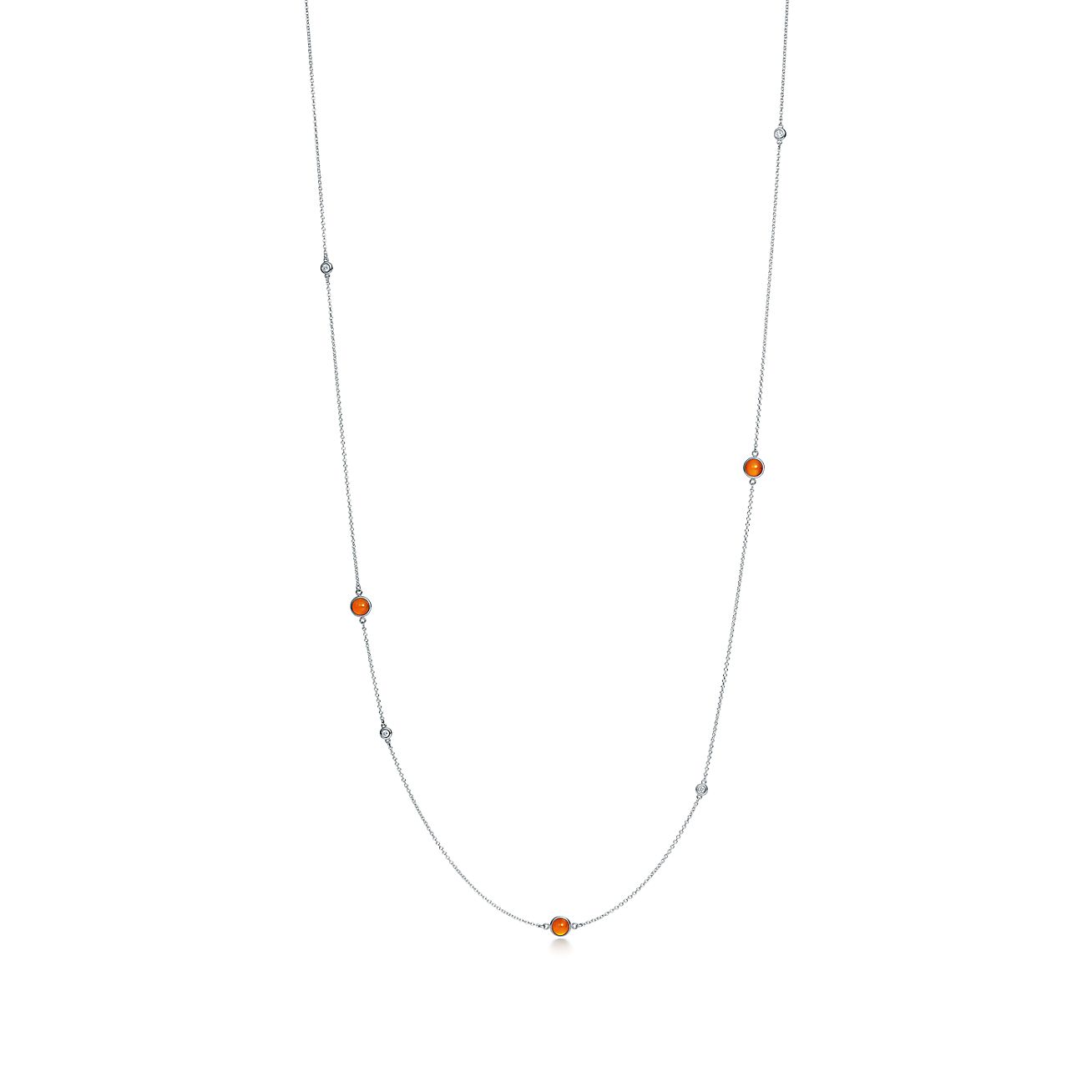 tiffany elsa peretti color by the yard necklace