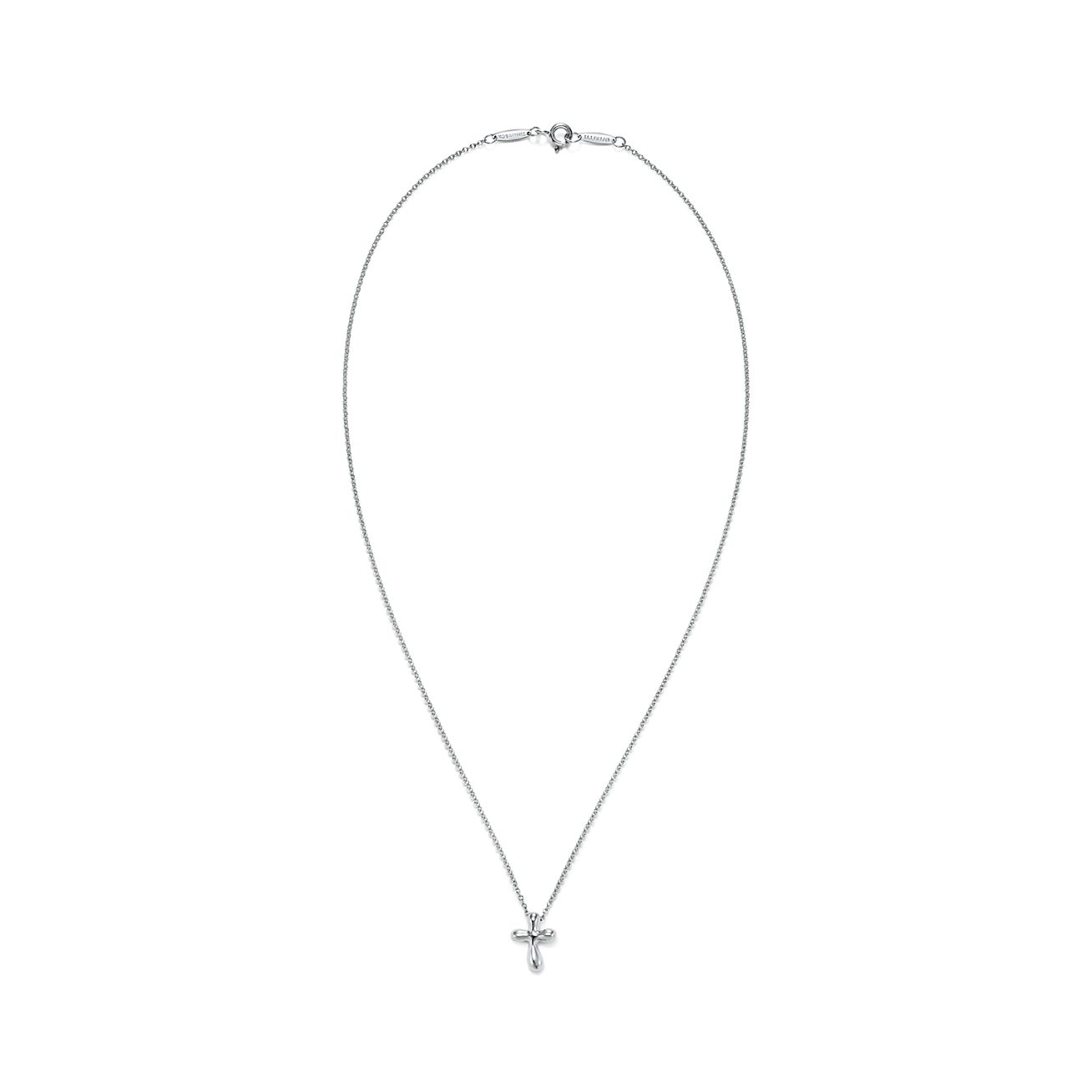 Elsa Peretti® cross pendant in sterling silver, 12 mm long