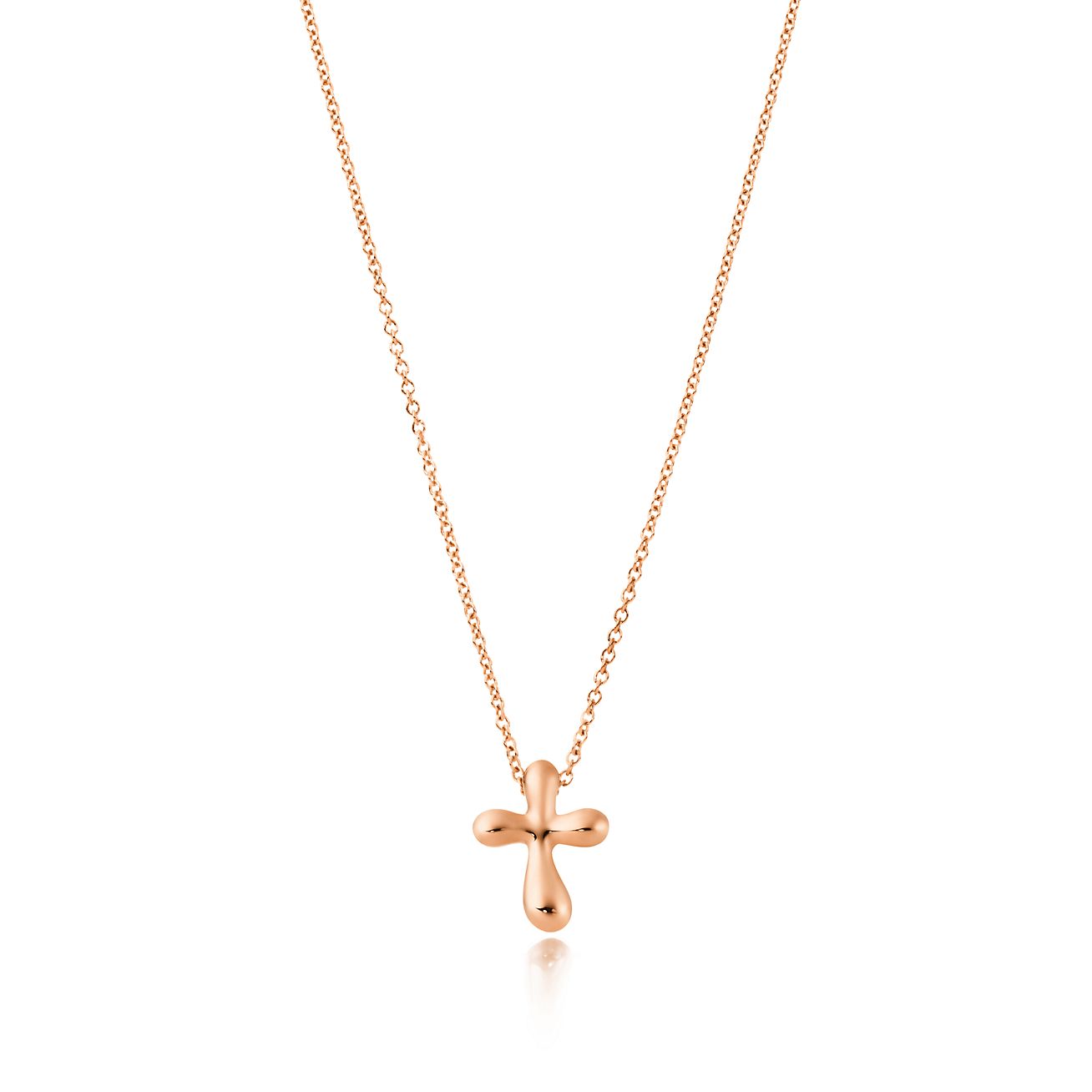 Elsa Peretti® cross pendant in 18k rose 