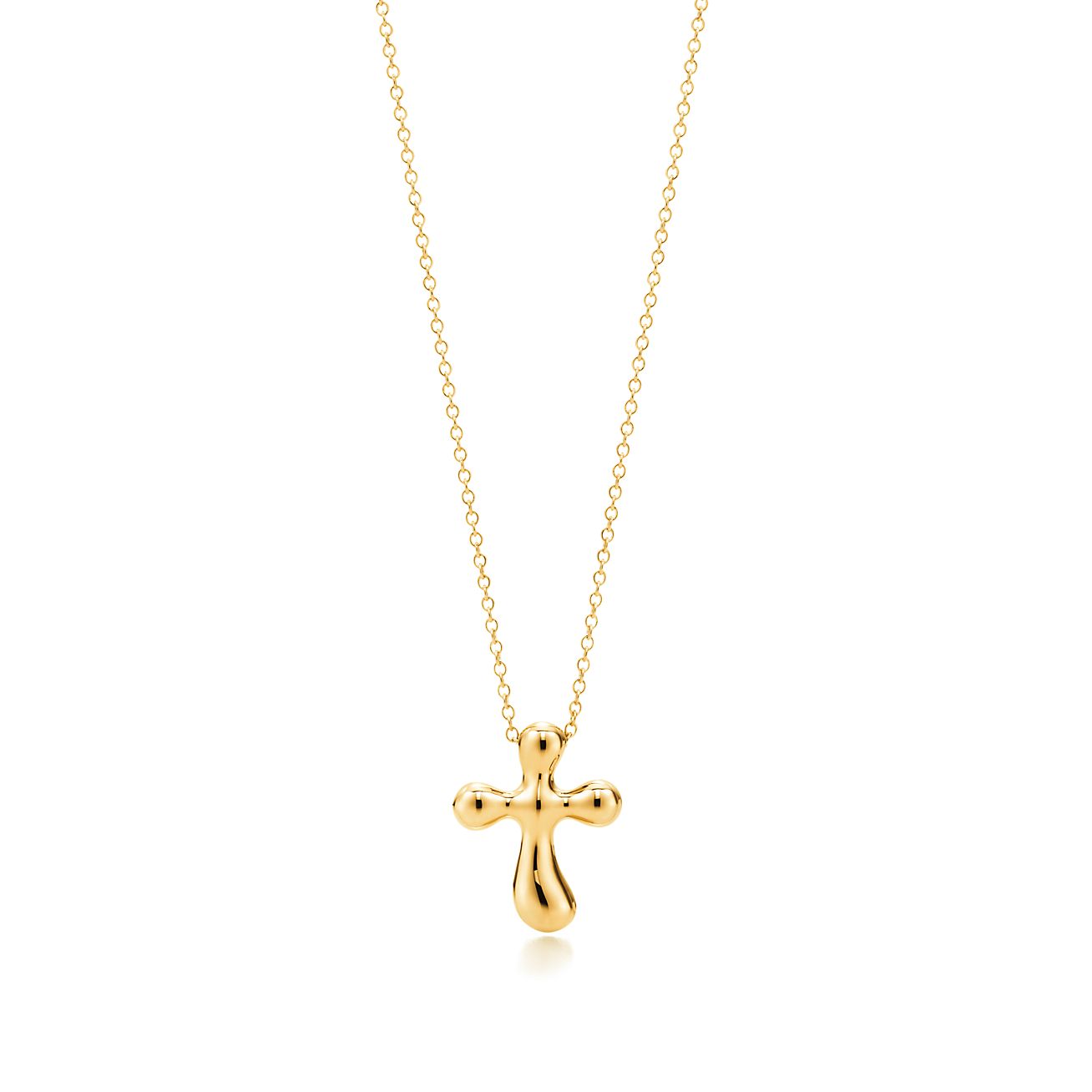 tiffany and co gold cross necklace