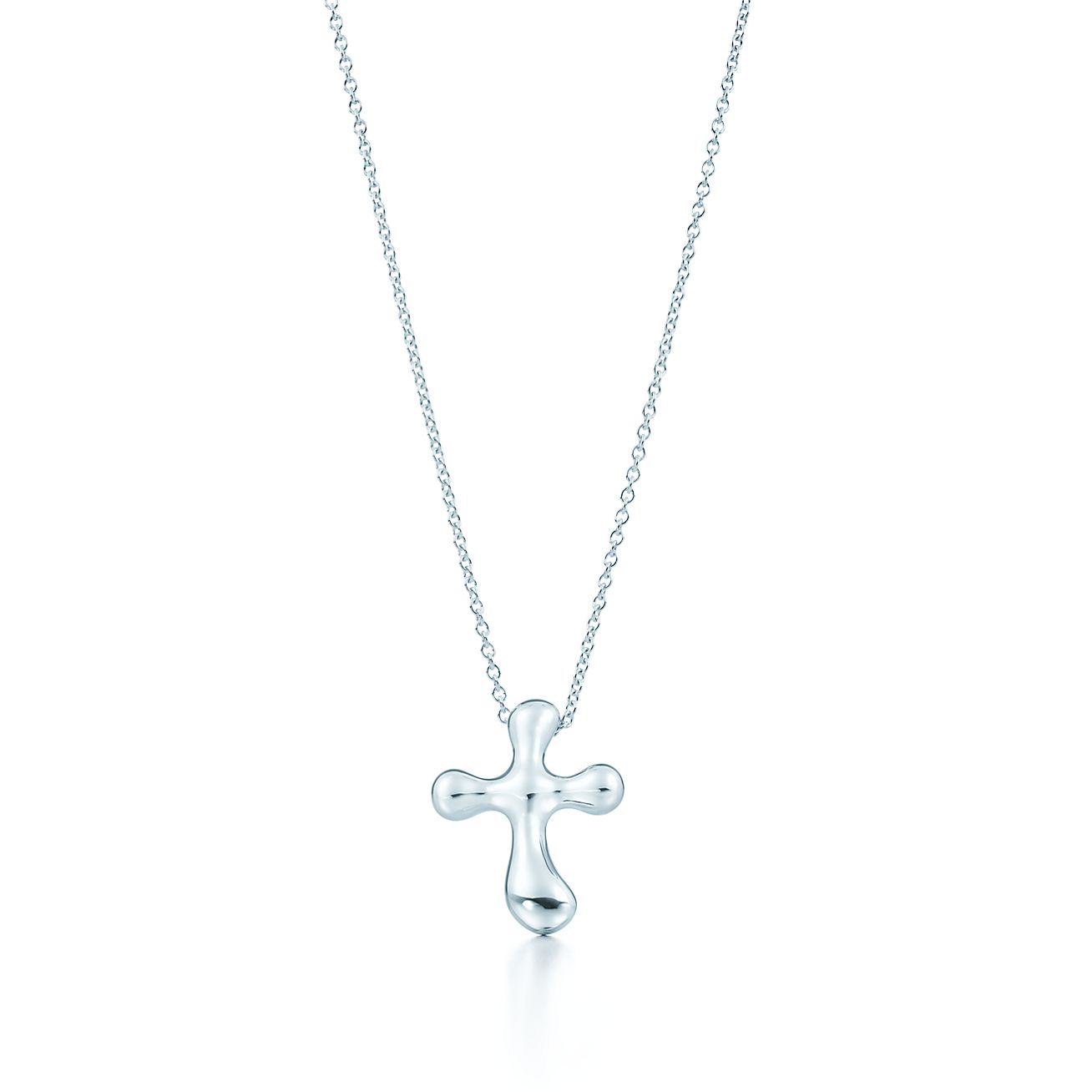 tiffany small cross necklace