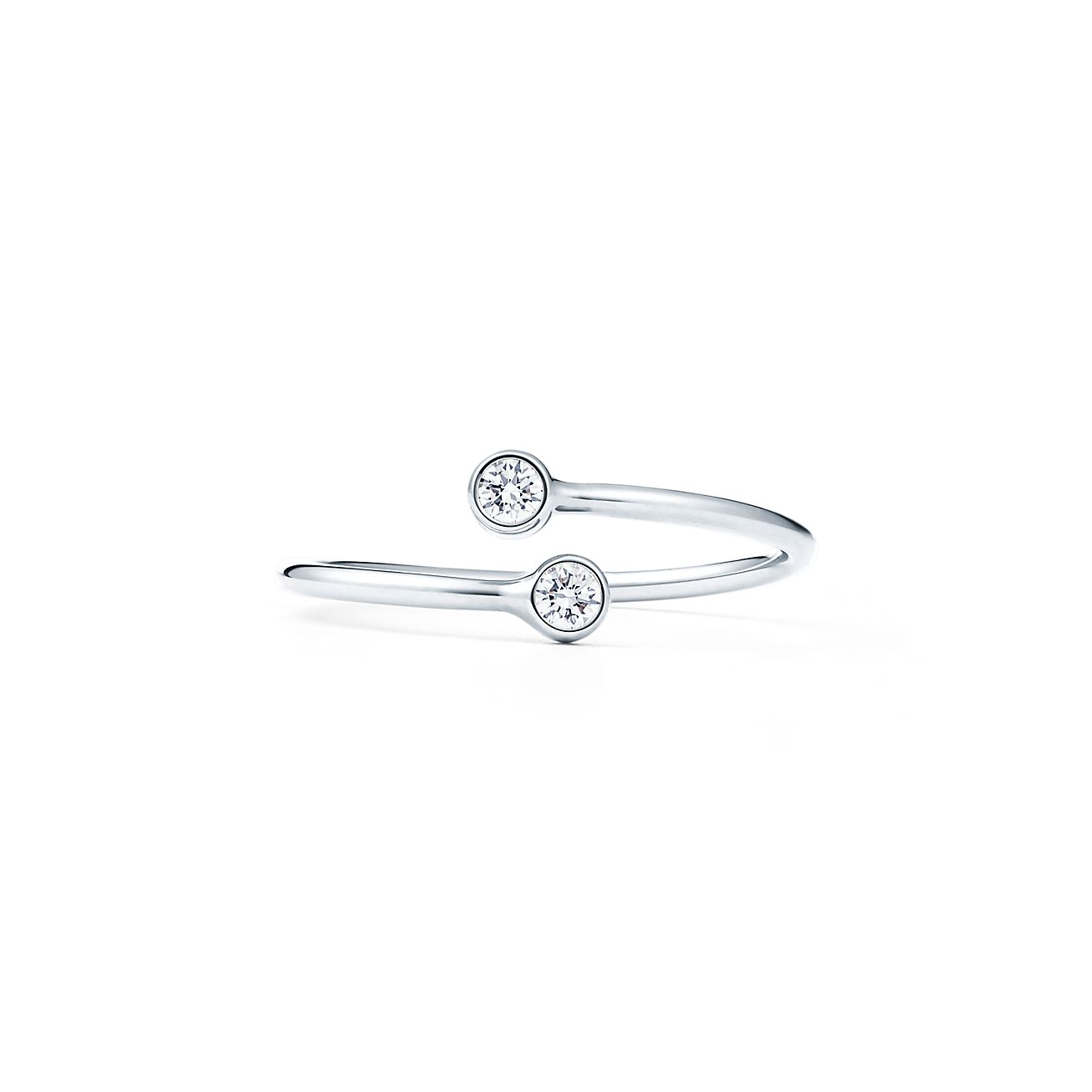 Elsa Peretti® Diamond Hoop ring in 