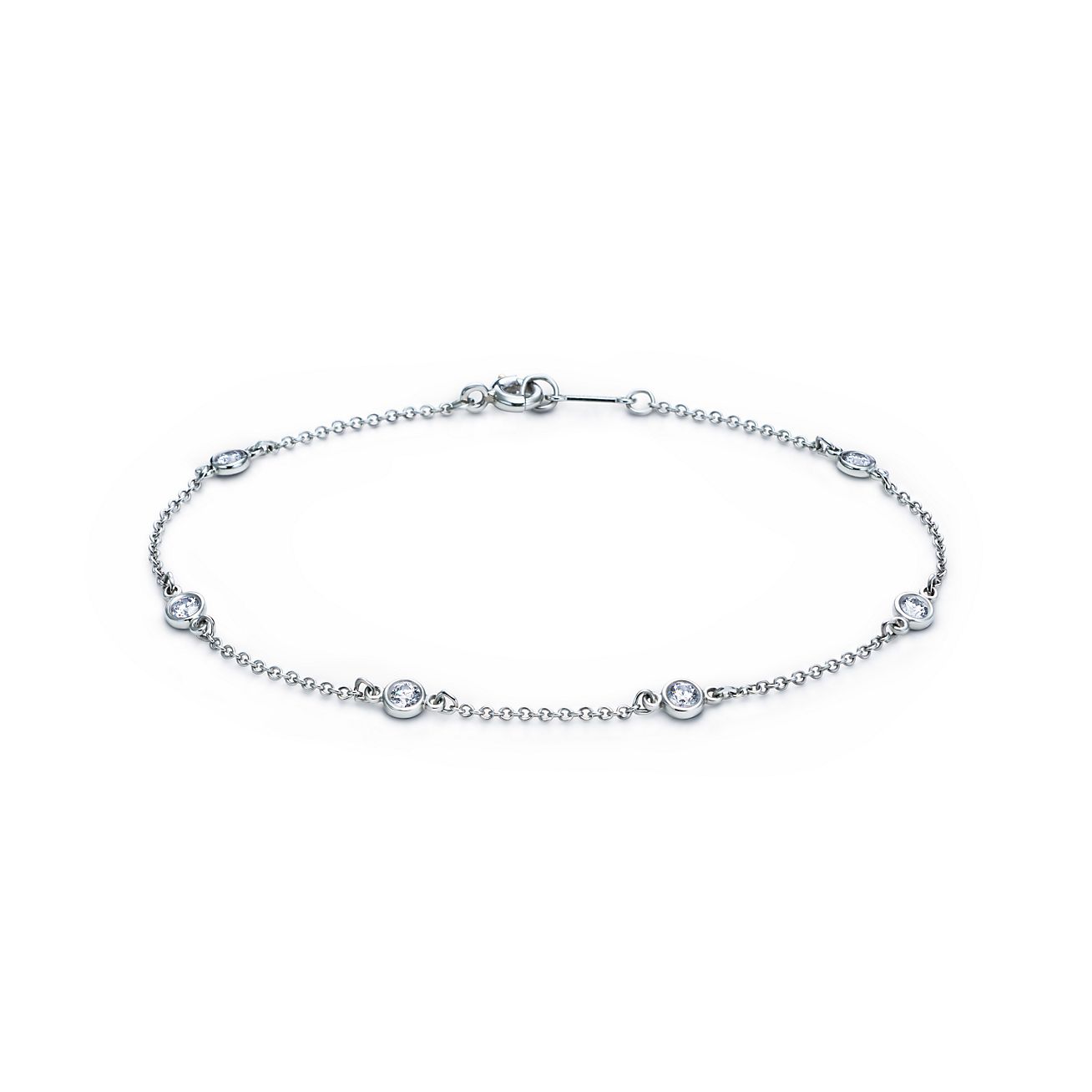 Elsa Peretti® Diamonds by the Yard® bracelet in platinum.