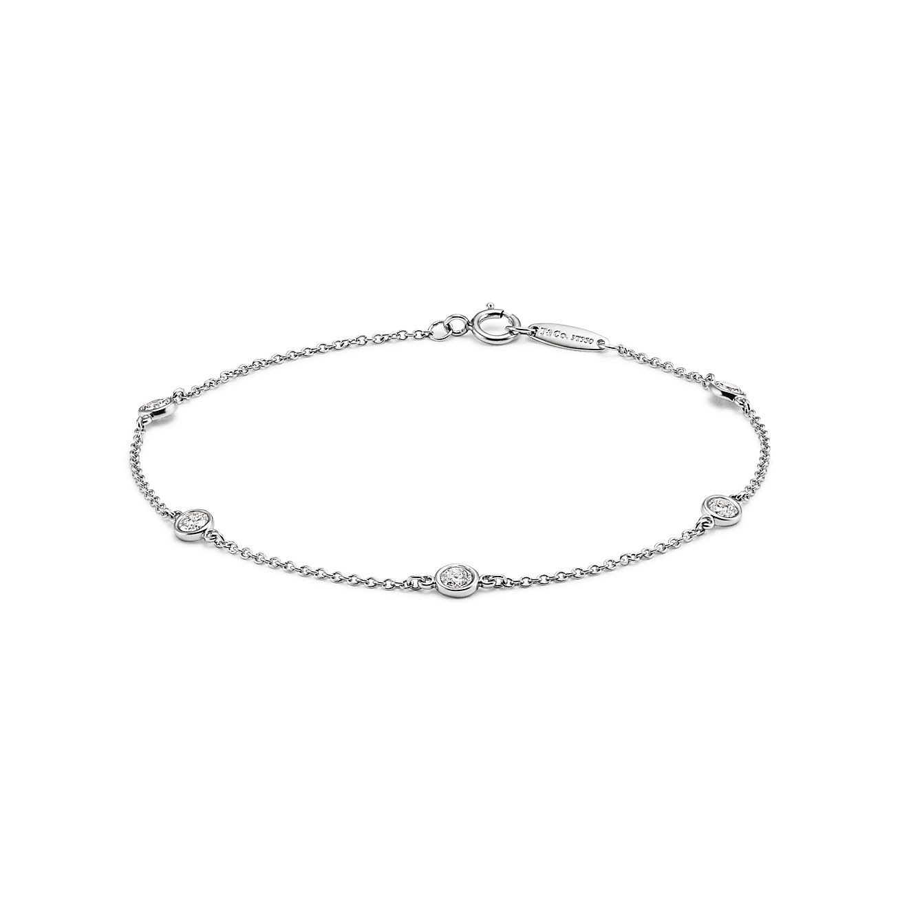 Elsa Peretti® Diamonds by the Yard® bracelet in platinum.