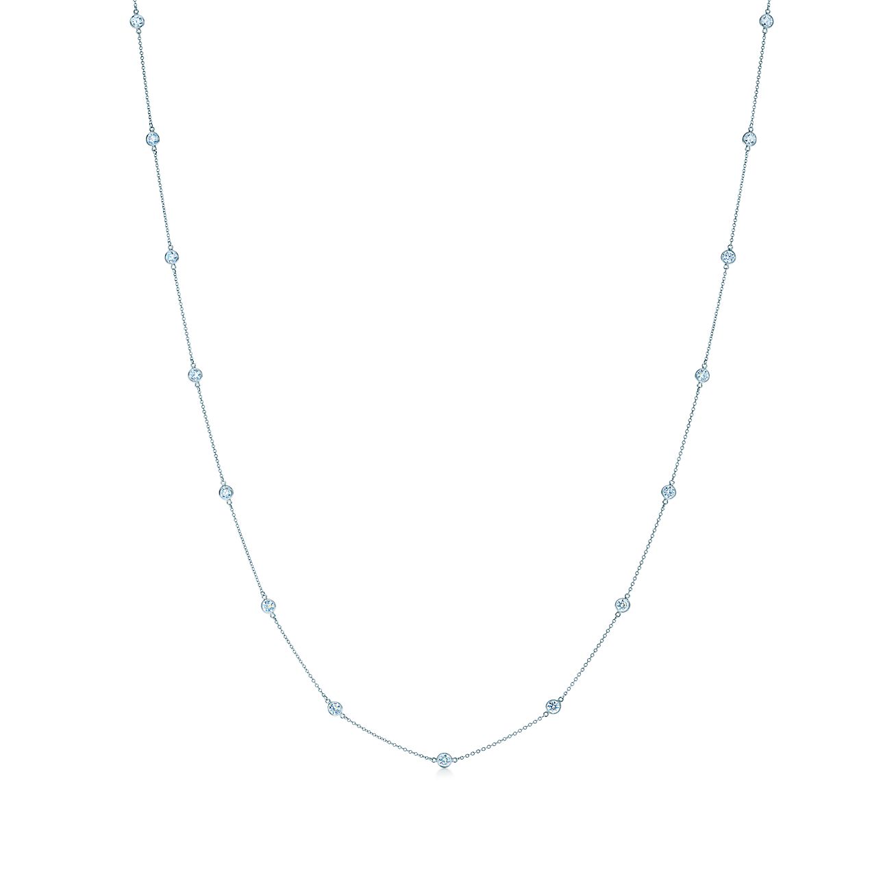 elsa peretti diamonds by the yard necklace platinum