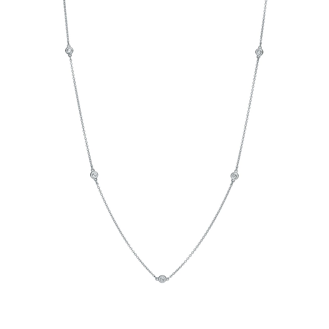 elsa peretti diamonds by the yard pendant in sterling silver