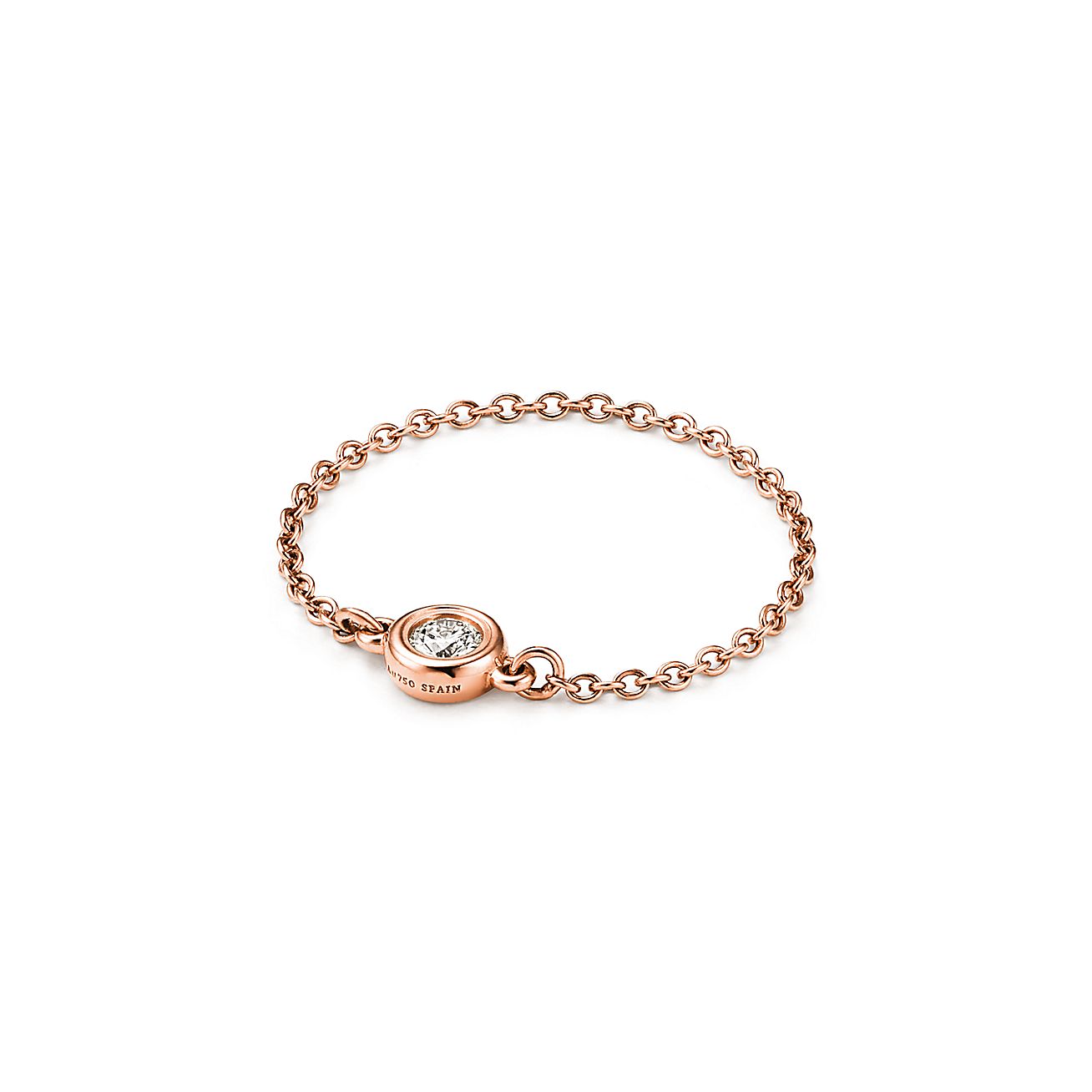 Elsa Peretti® Diamonds by the Yard® ring in 18k rose gold. - Alternate shot 1 - Alternate shot 2