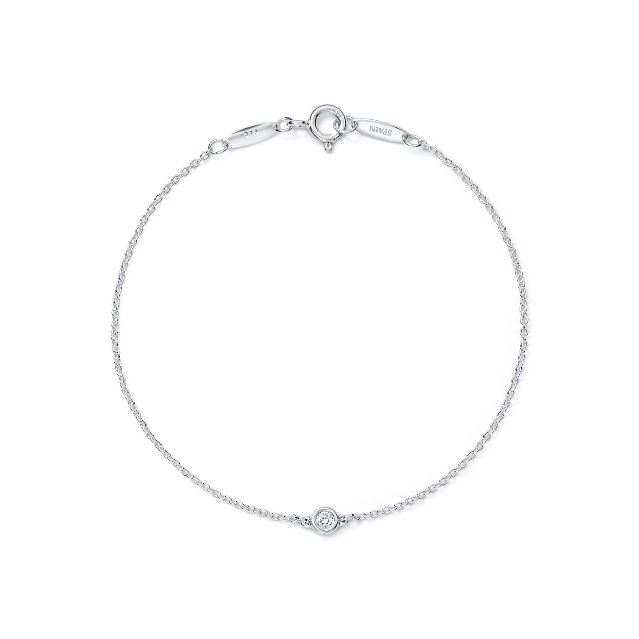 Elsa Peretti® Diamonds by the Yard® bracelet in sterling silver. | Tiffany & Co.