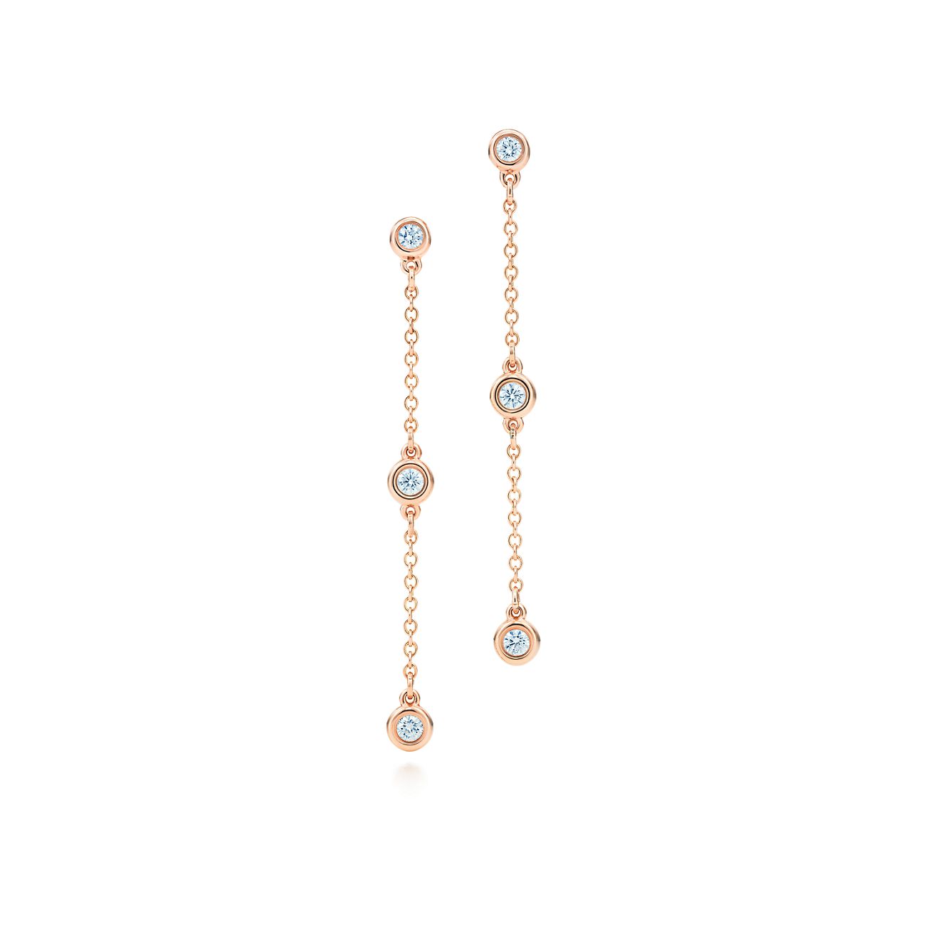 Tiffany rose deals gold diamond earrings