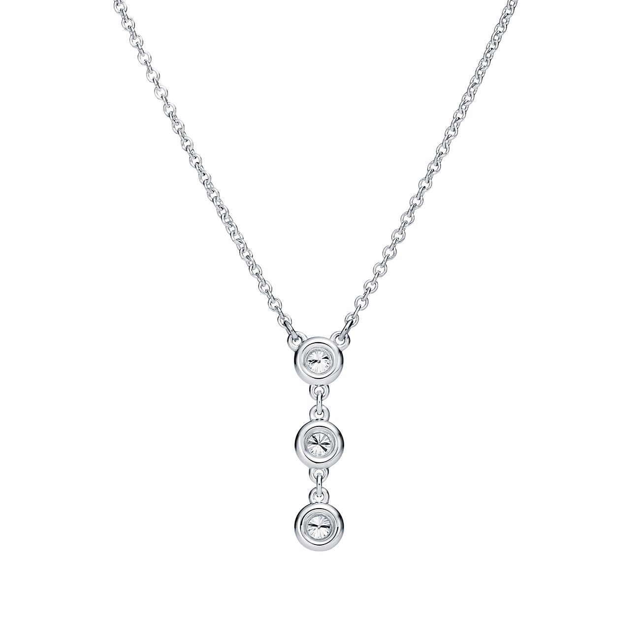 tiffany diamond drop necklace