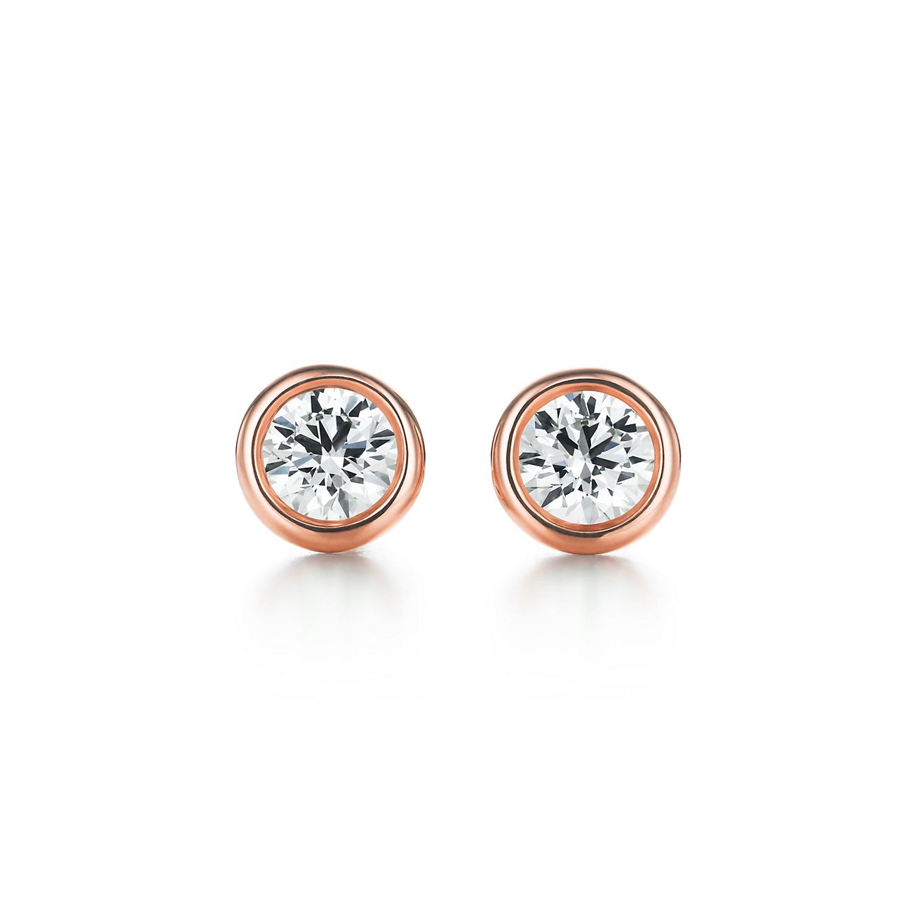 Elsa Peretti® Diamonds by the Yard® Earrings in Rose Gold | Tiffany & Co.