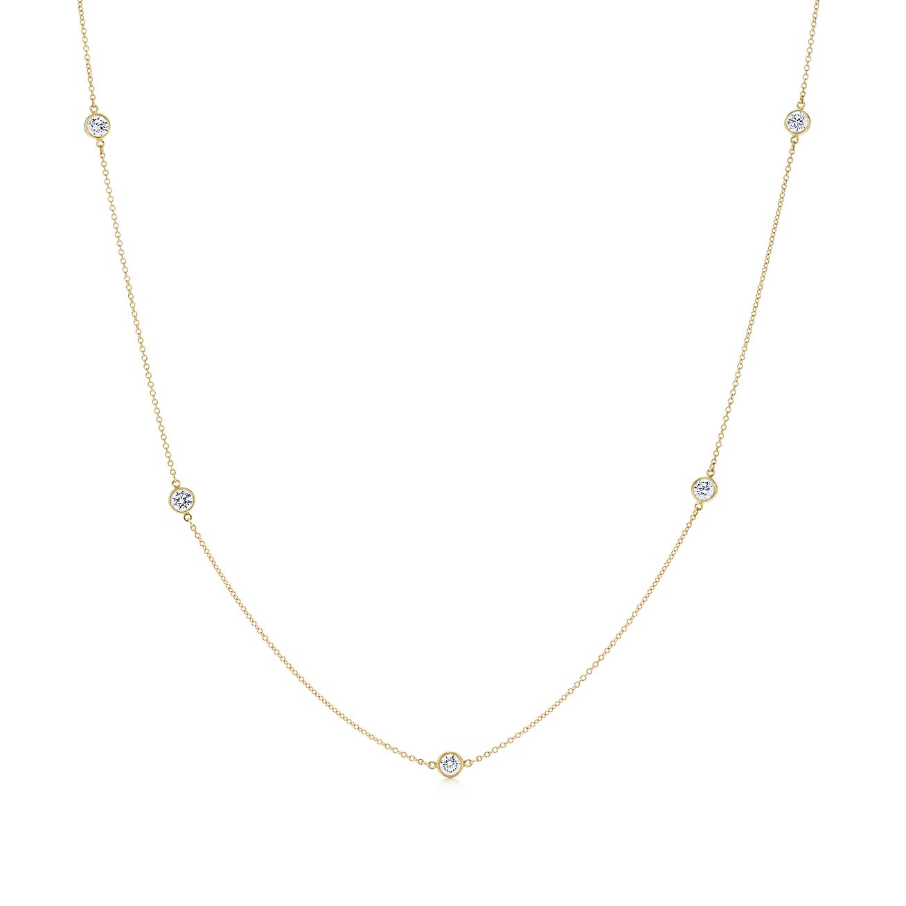 Elsa Peretti™ Diamonds by the Yard™ Sprinkle Necklace in Gold with