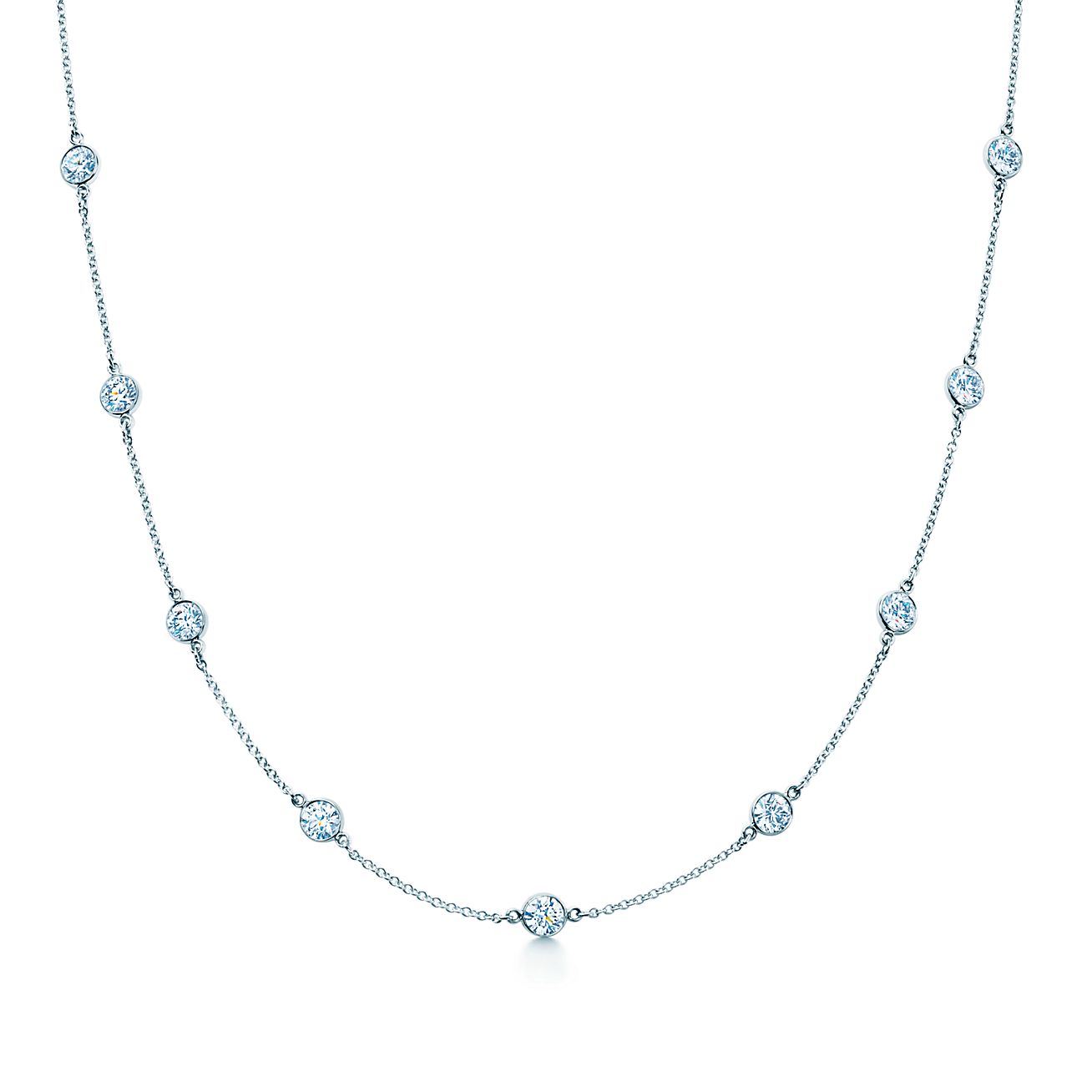 tiffany elsa peretti diamonds by the yard necklace