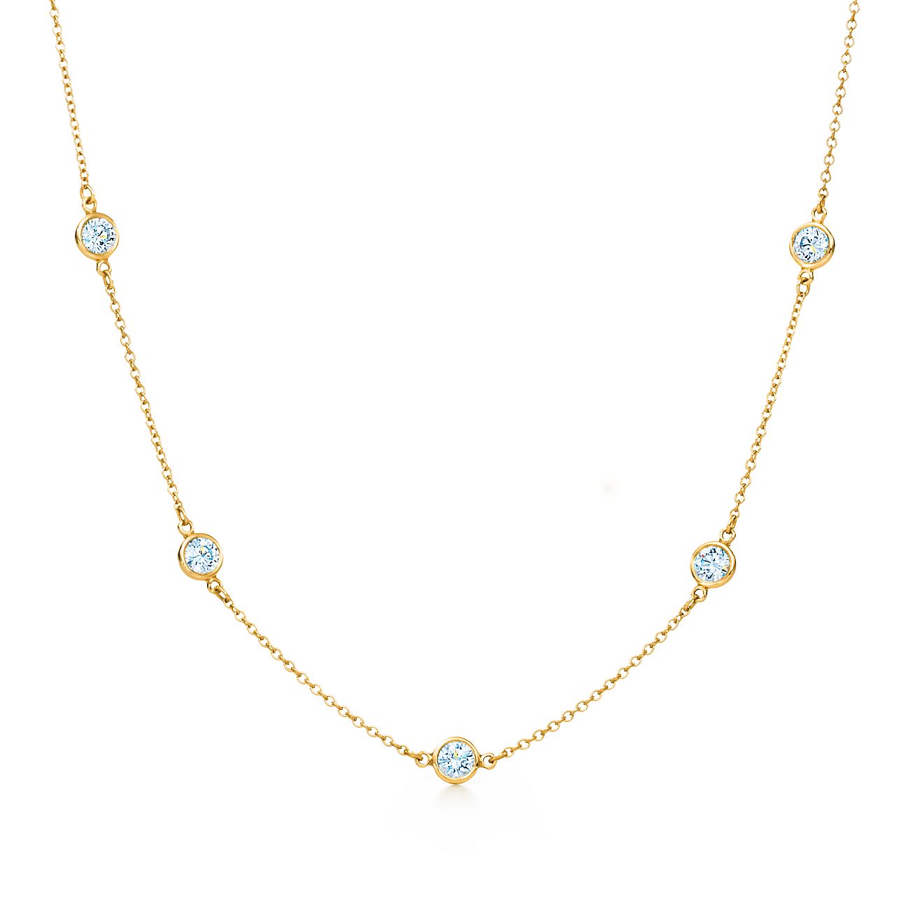 tiffany diamonds by the yard necklace