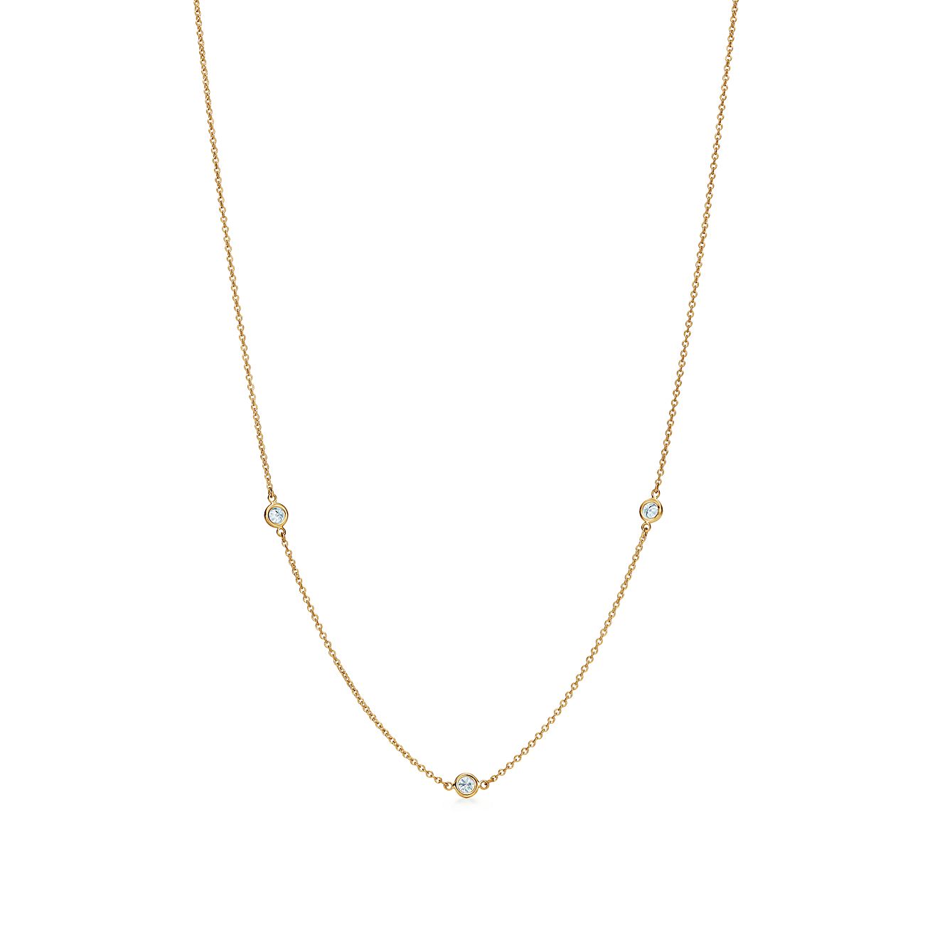 tiffany by the yard necklace gold