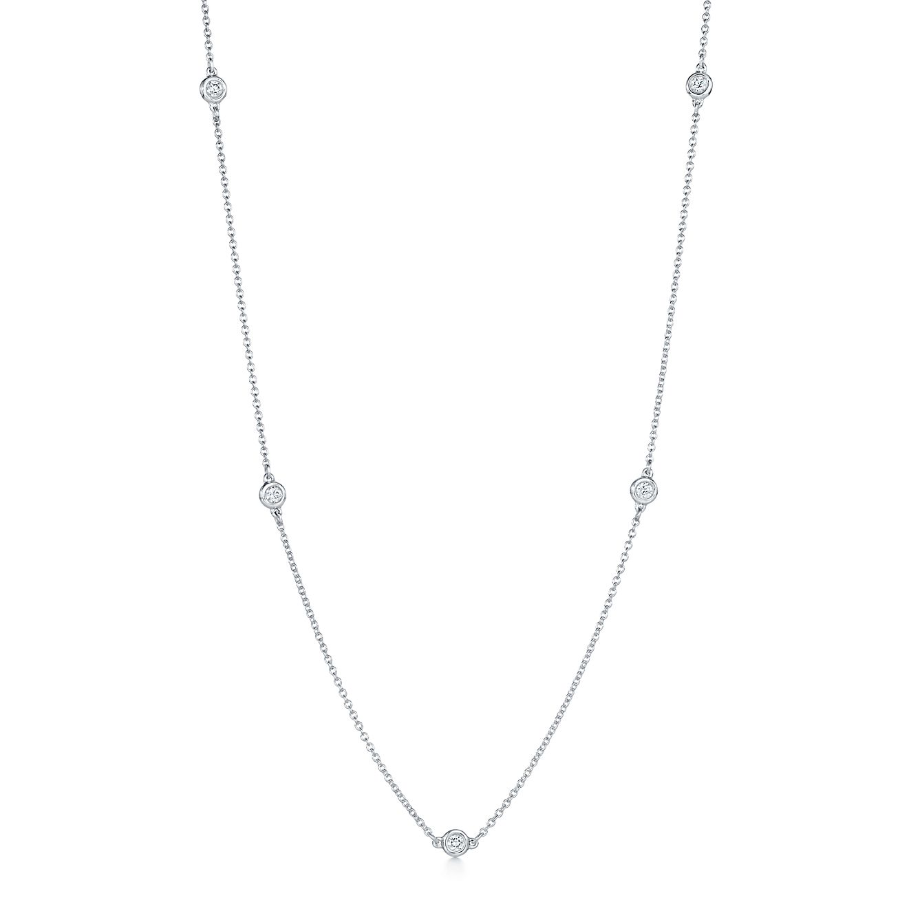 Elsa Peretti® Diamonds by the Yard® necklace in sterling silver ...