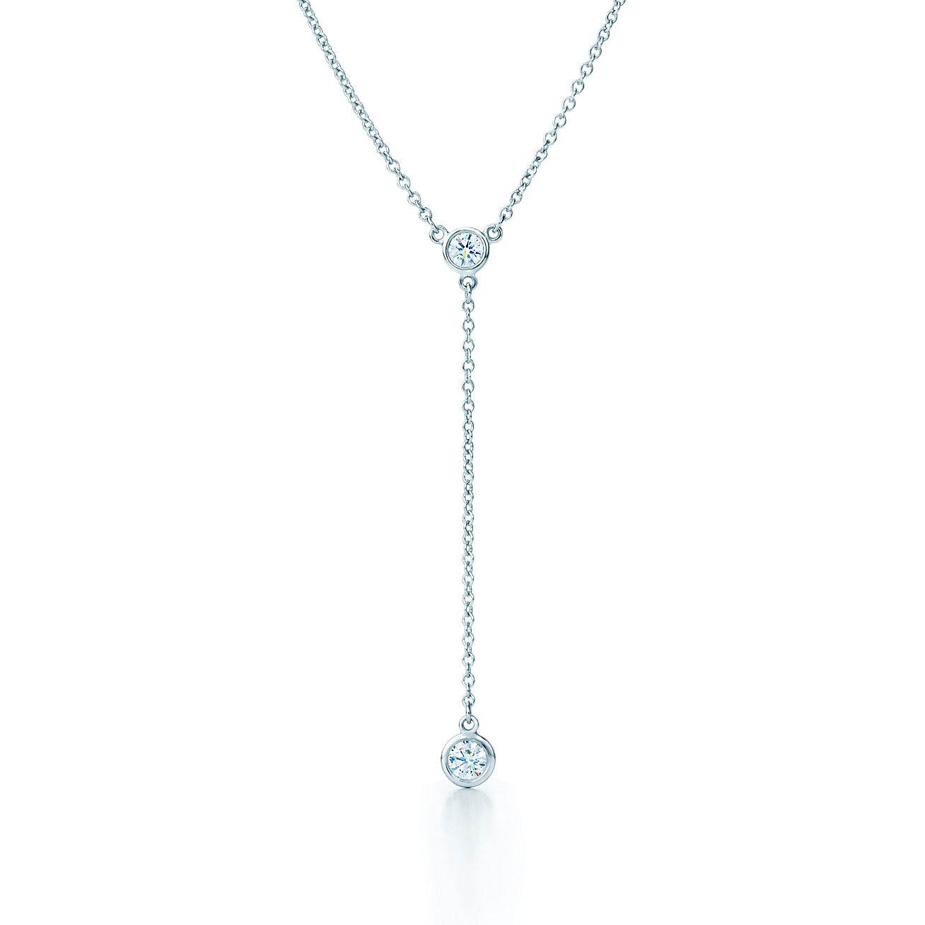 Elsa Peretti Diamonds by The Yard Necklace in Platinum