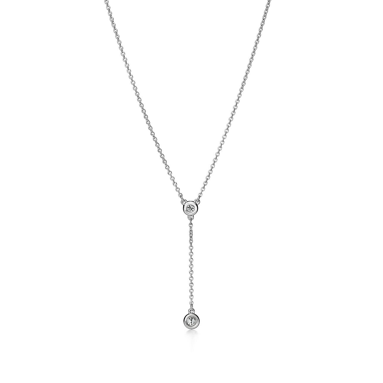 Tiffany & Co Elsa Peretti Diamonds by The Yard Pendant Necklace